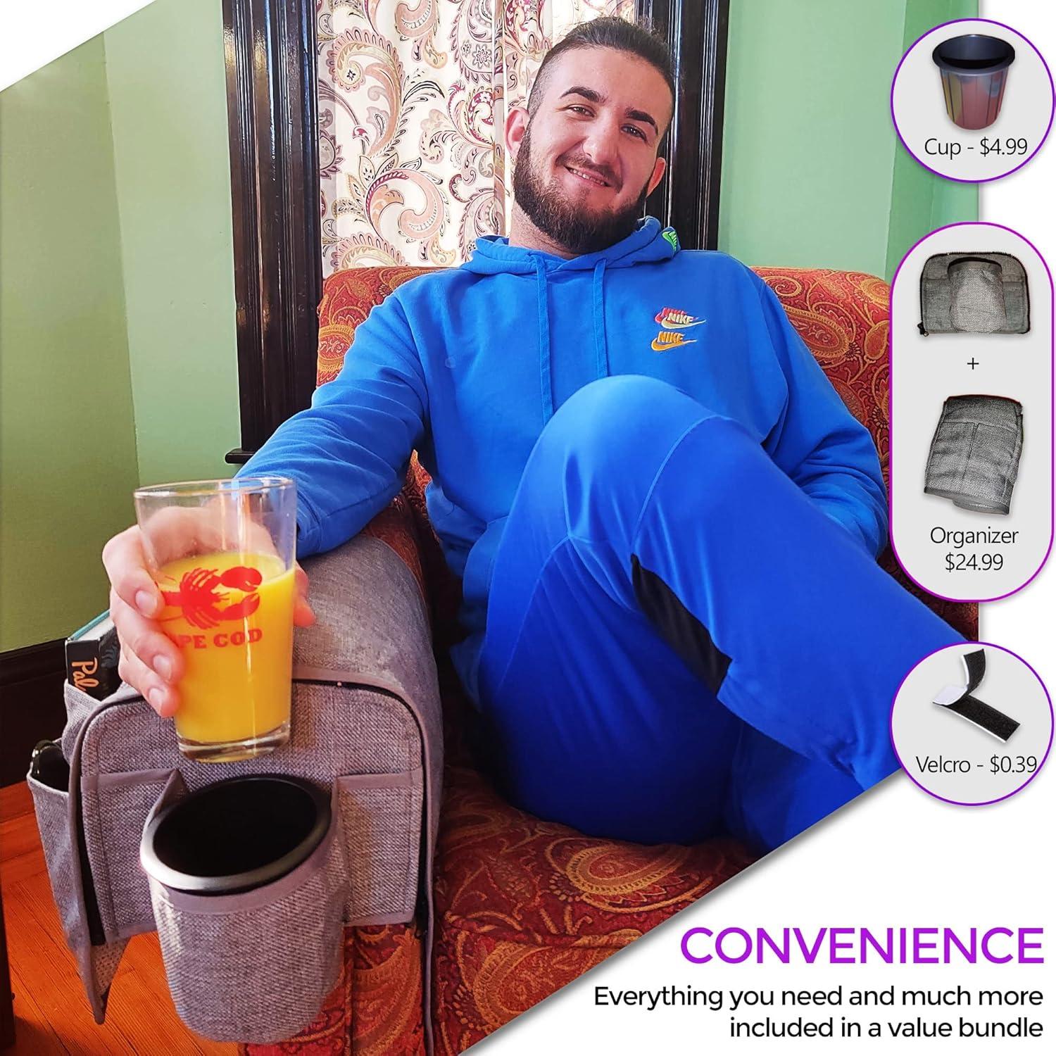 Organizador de Control Remoto CupComfort 8 cm Gris