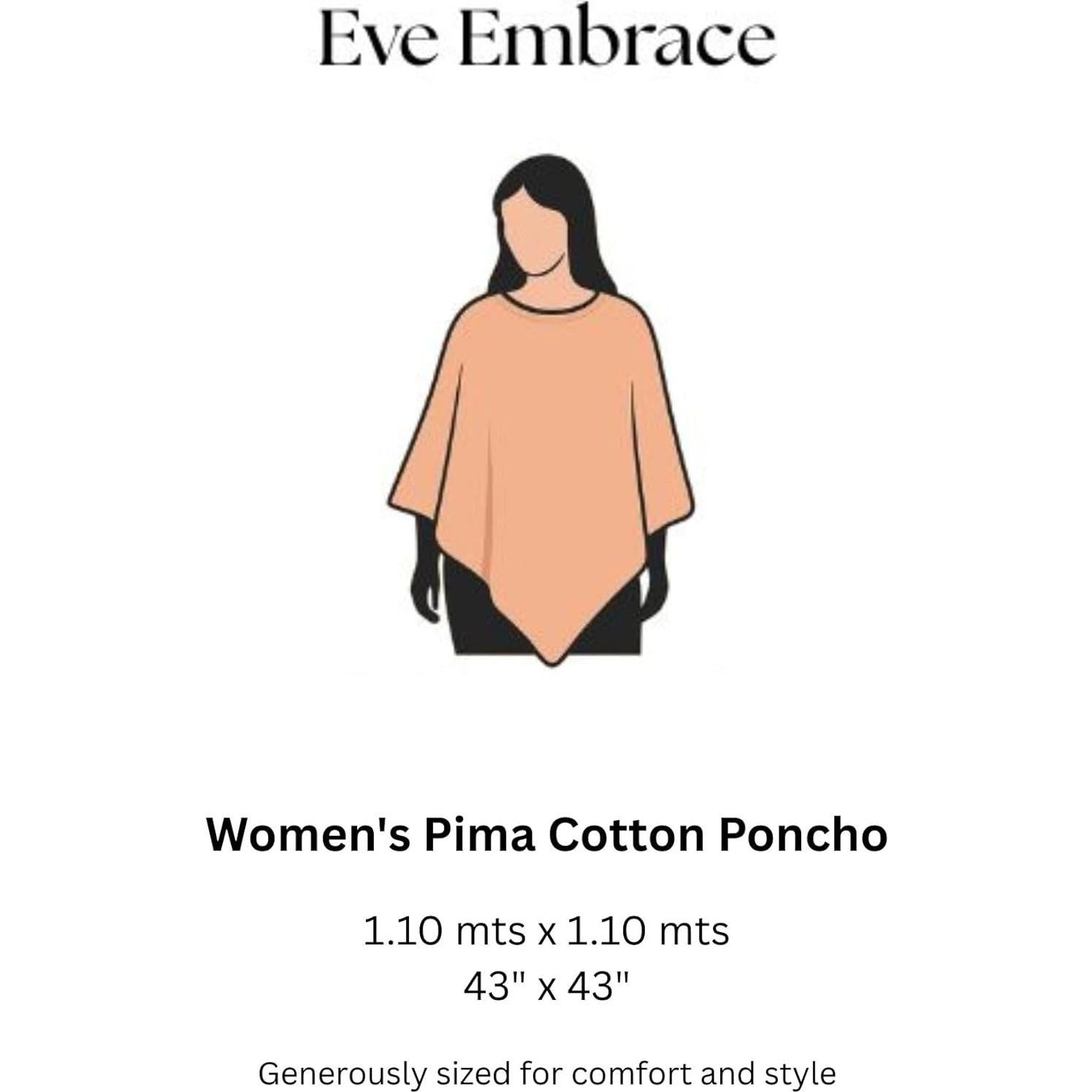 Poncho de Lactancia EVE EMBRACE Algodón Pima Durazno 4-en-1