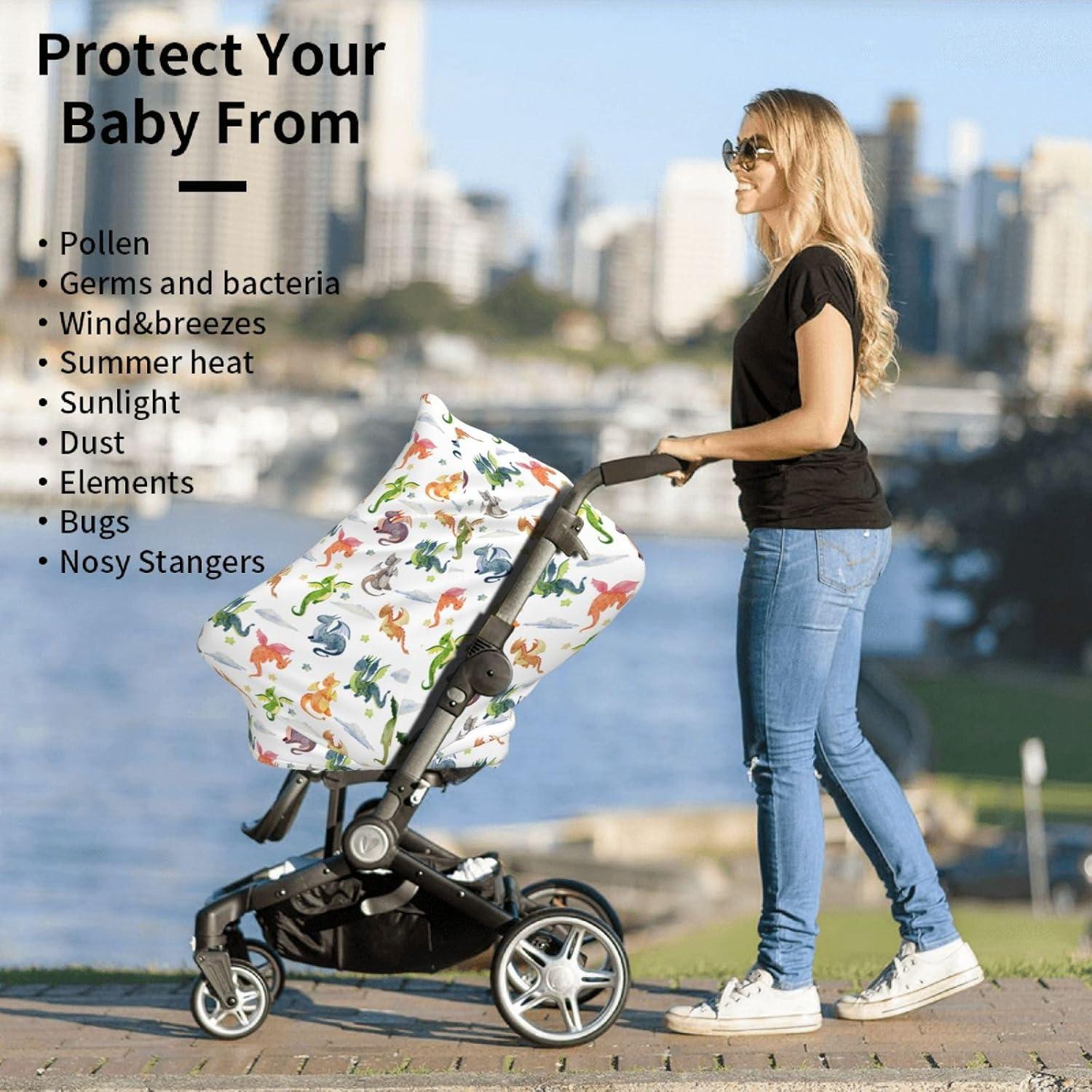 Capota para Asiento de Auto Qwalnely Dragón - Multiusos 69.85x66.04cm