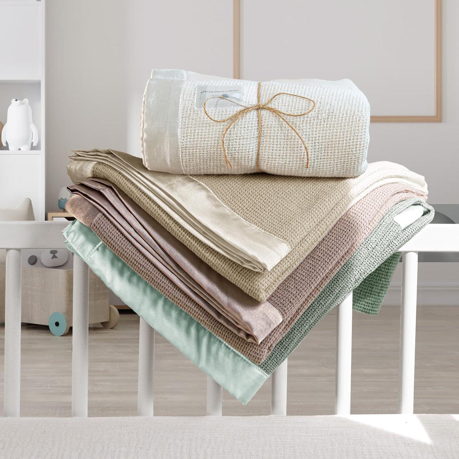 Manta de Bebé Lulumoon Swaddle Waffle 101.6x91.4cm Avena