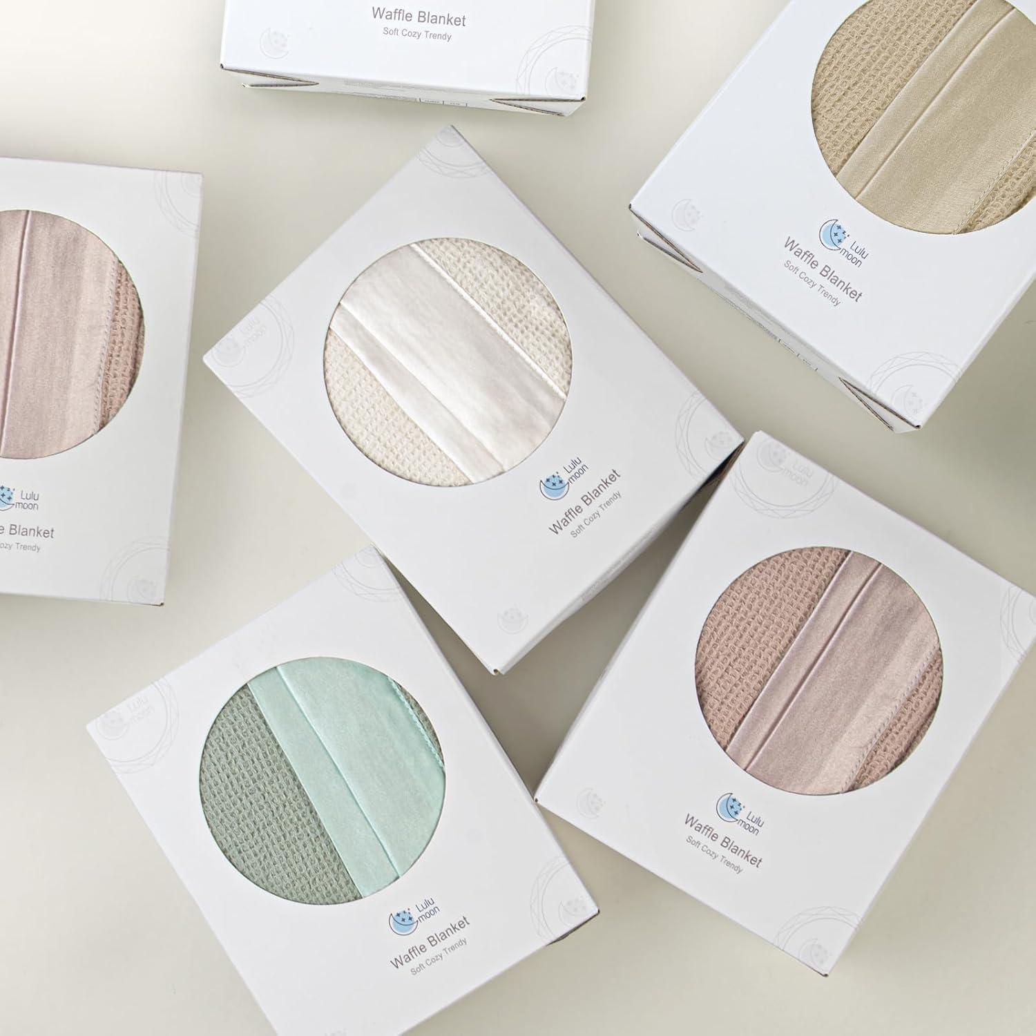 Manta de Bebé Lulumoon Swaddle Waffle 101.6x91.4cm Avena