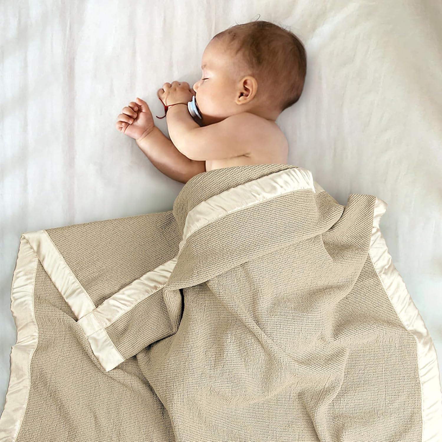 Manta de Bebé Lulumoon Swaddle Waffle 101.6x91.4cm Avena
