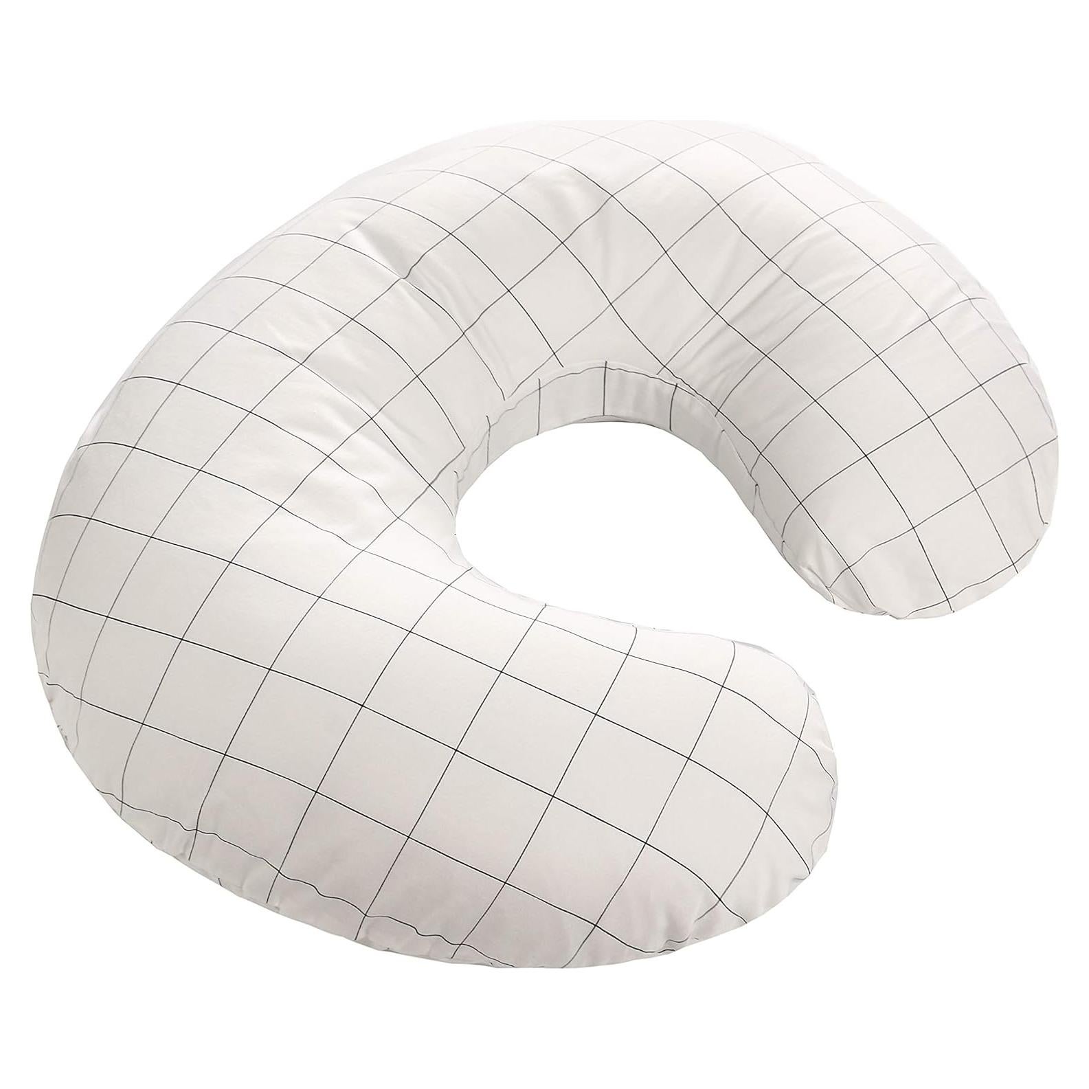 Almohada de Lactancia LAT - Ergonomía 100% Algodón Cuadrícula