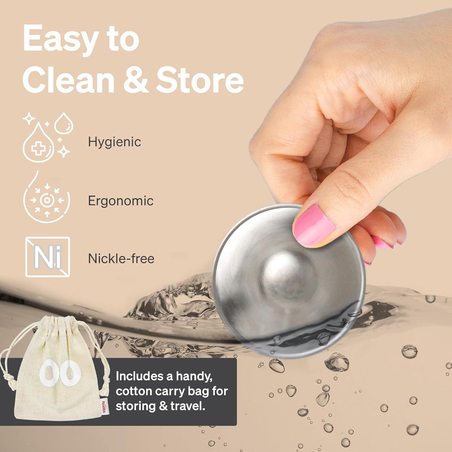 Copas de Lactancia de Plata LoveNoobs - Tamaño Regular