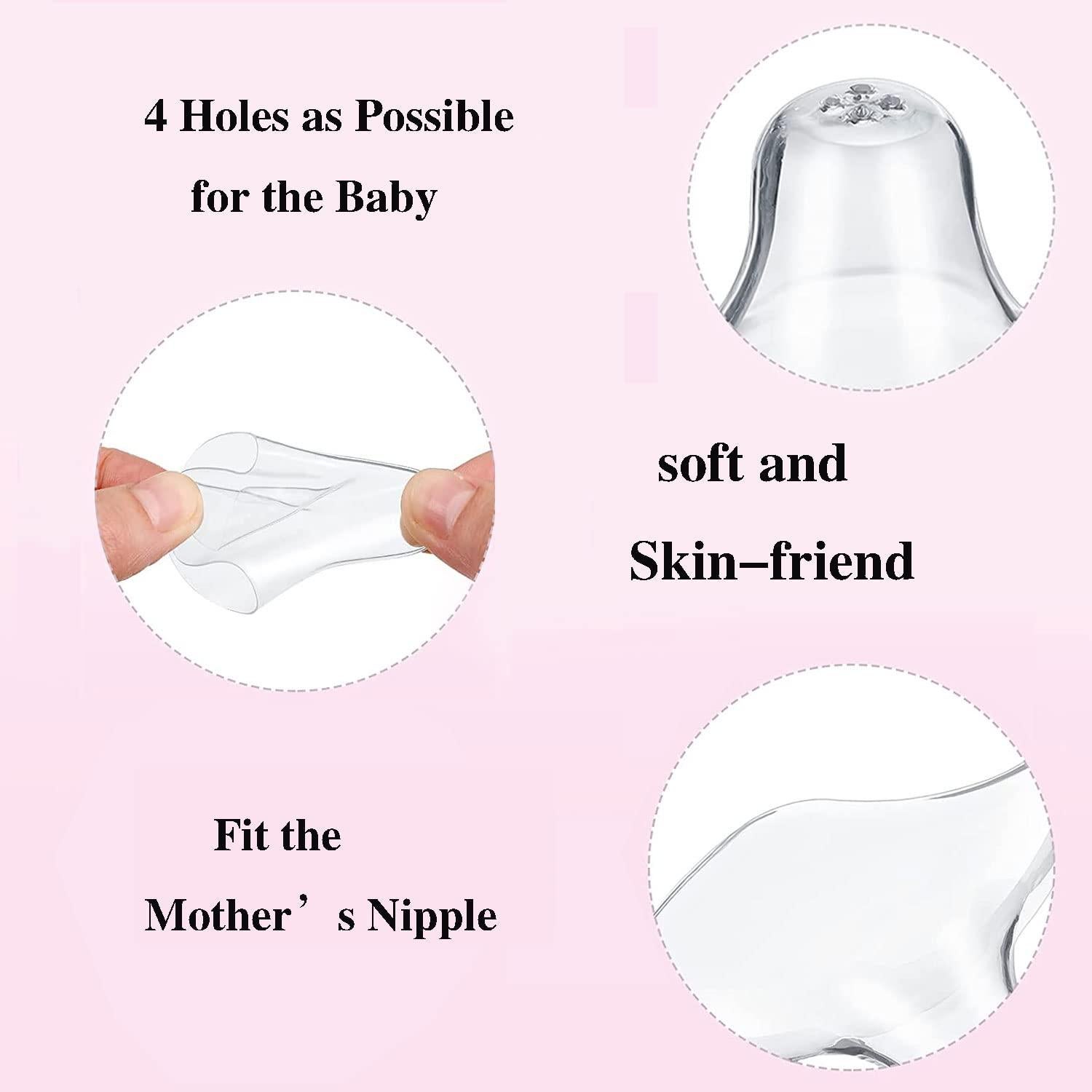 12 Protectores de Pezón de Silicona para Lactancia - H-62
