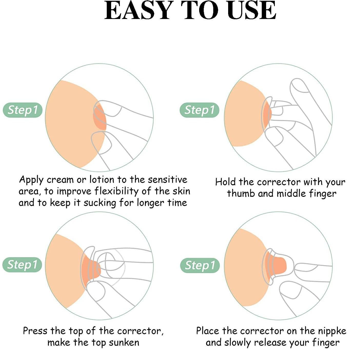 12 Protectores de Pezón de Silicona para Lactancia - H-62