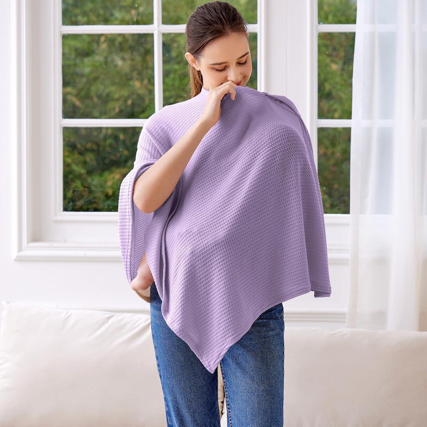 Cubierta de lactancia Zdolmy de punto modal transpirable púrpura