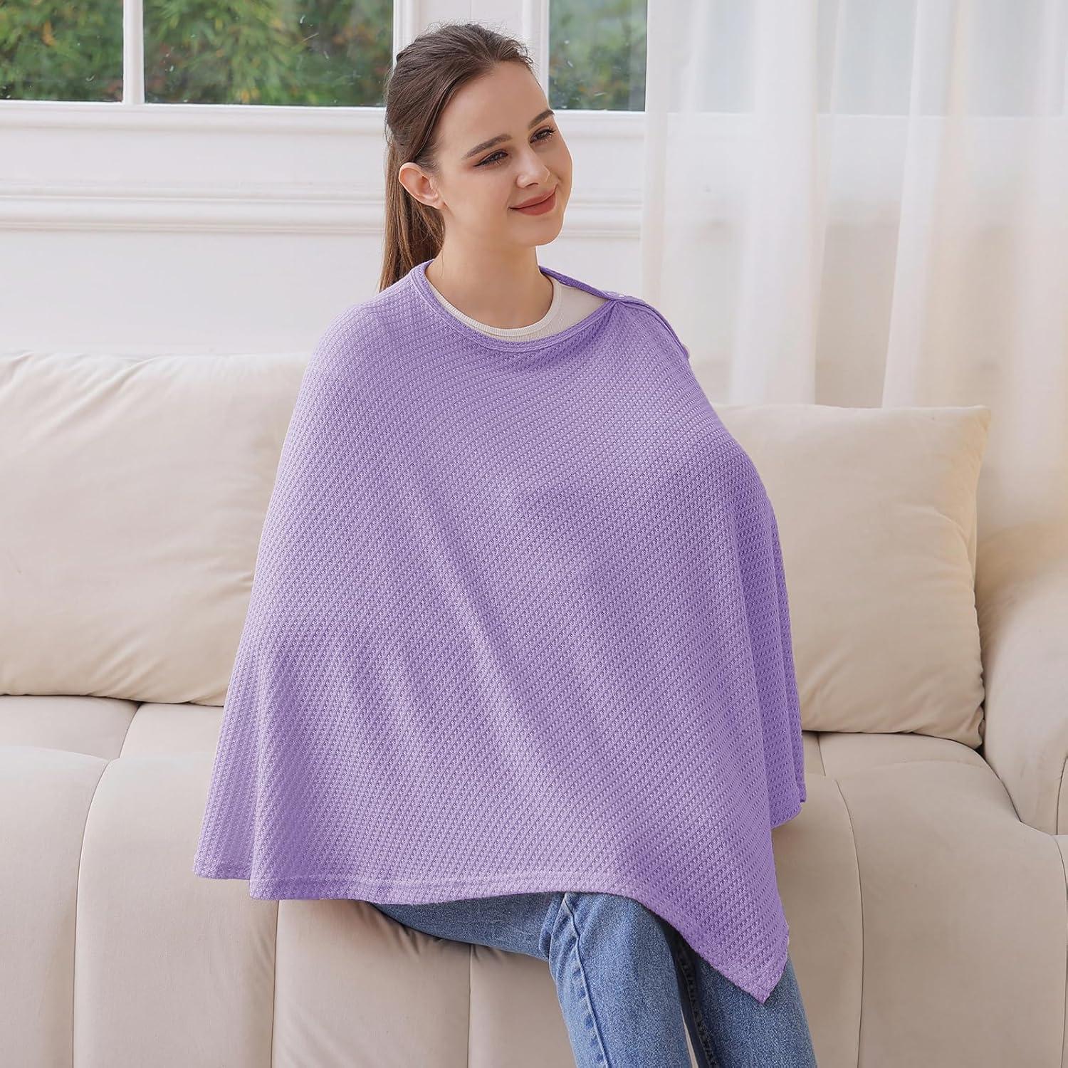 Cubierta de lactancia Zdolmy de punto modal transpirable púrpura