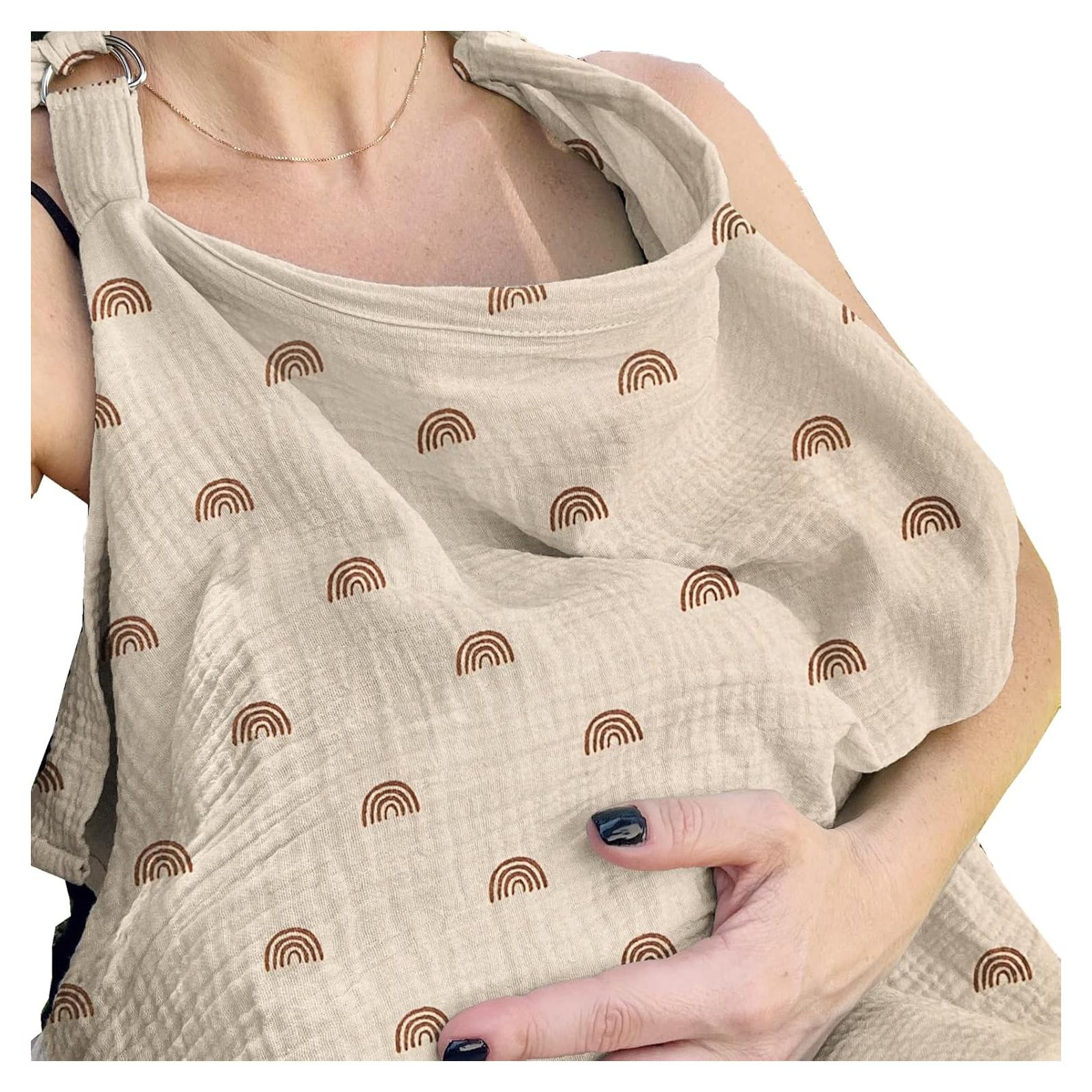 Cubierta de Lactancia Insular Algodón Muselina Arcoíris