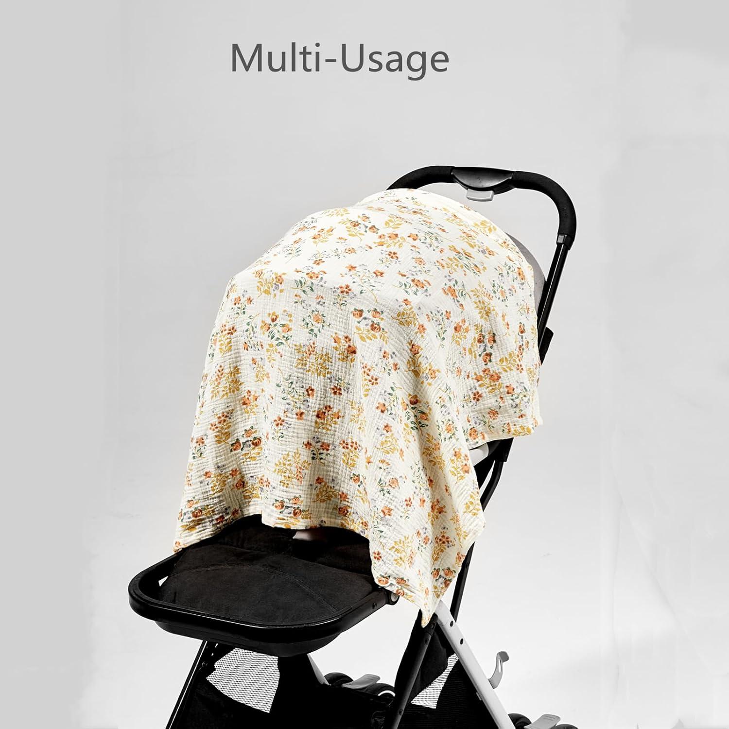 Cubierta de Lactancia Insular Algodón Muselina Arcoíris