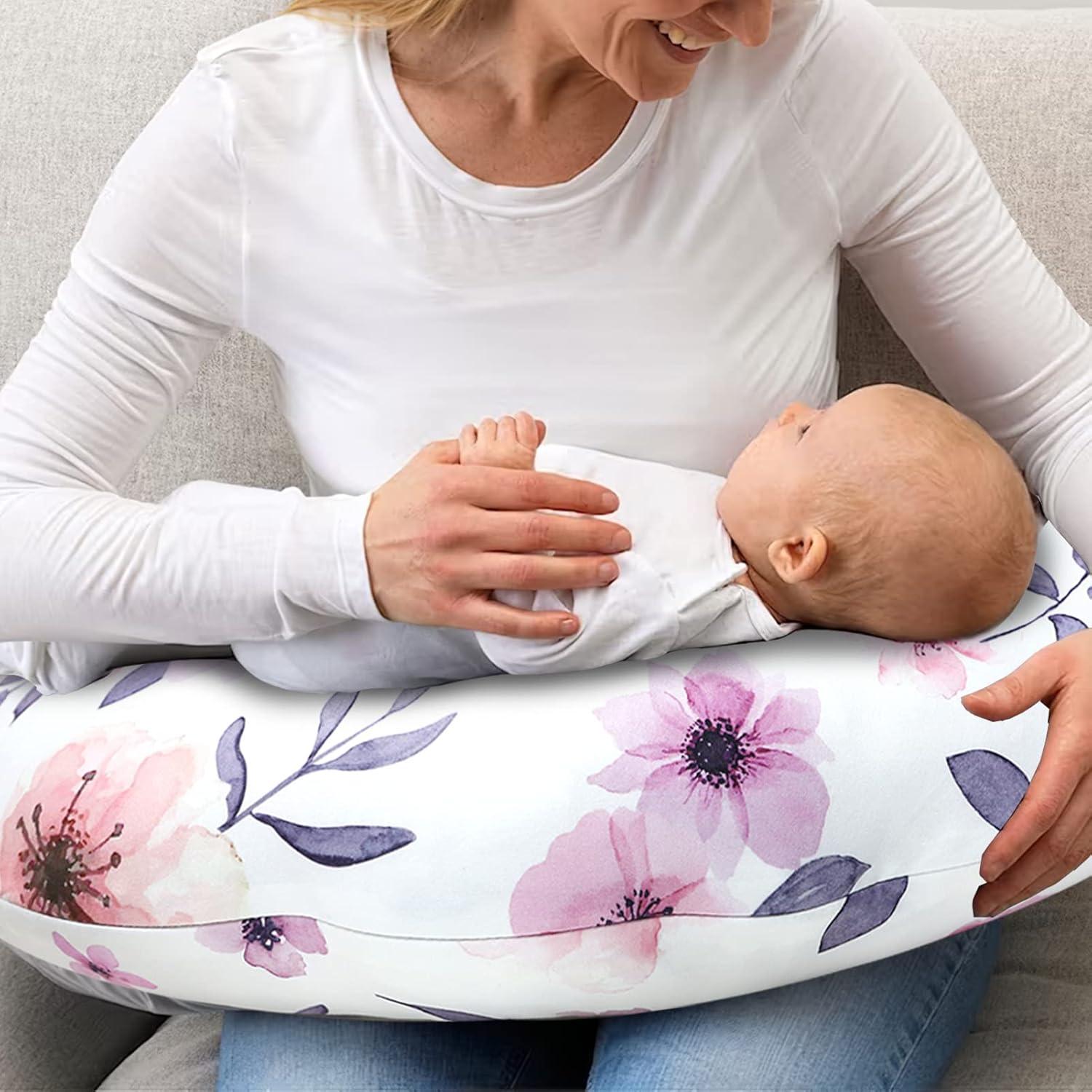 Funda de Almohada de Lactancia GFU Floral Rosa 57x45 cm