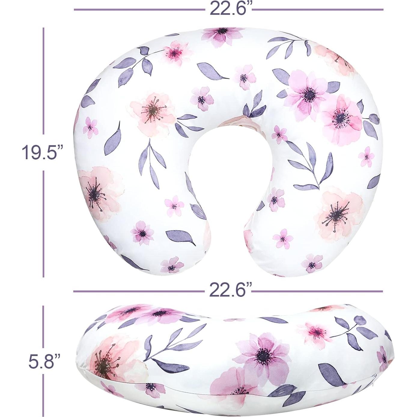 Funda de Almohada de Lactancia GFU Floral Rosa 57x45 cm