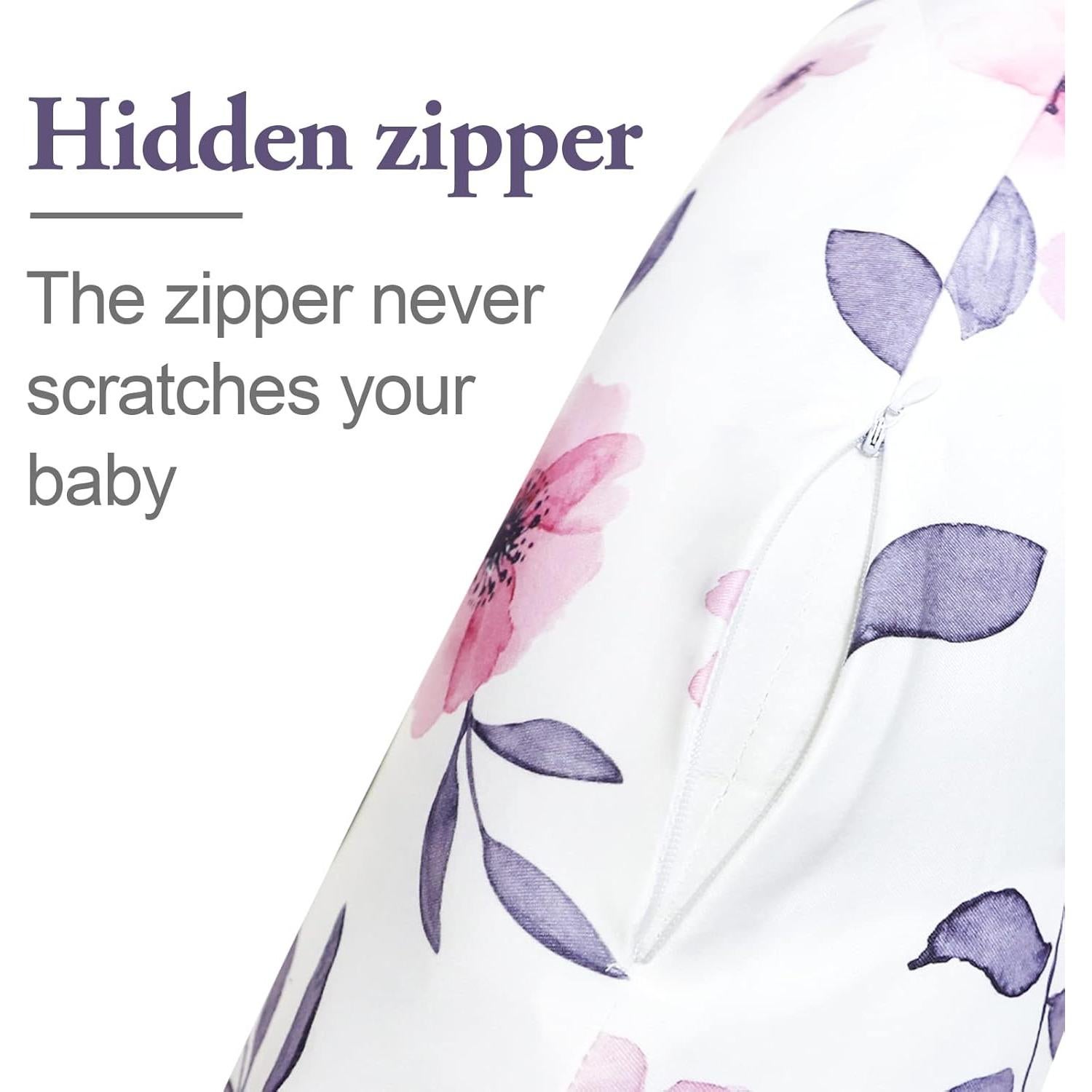 Funda de Almohada de Lactancia GFU Floral Rosa 57x45 cm