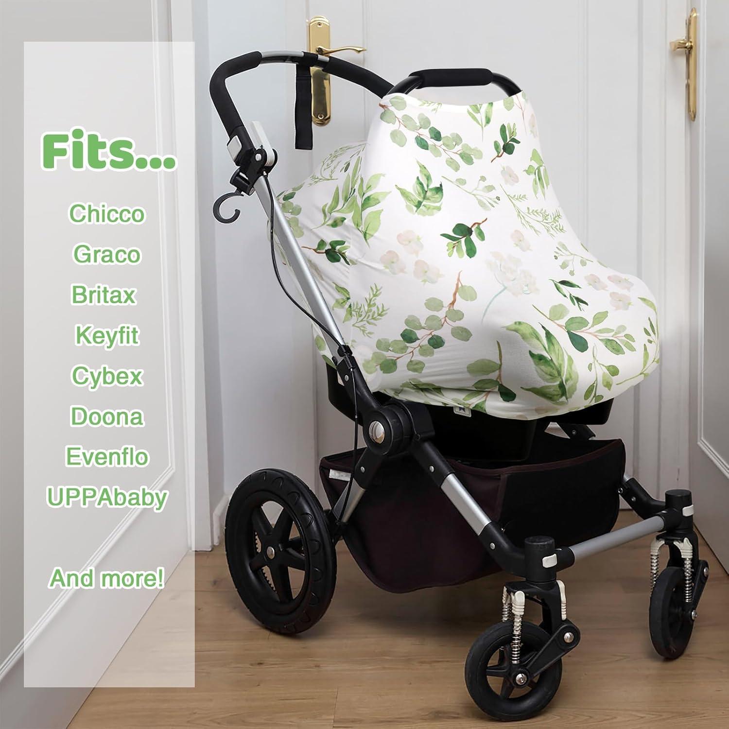 Cubierta de Lactancia Rquite Verde Hoja Multiusos 72x70cm