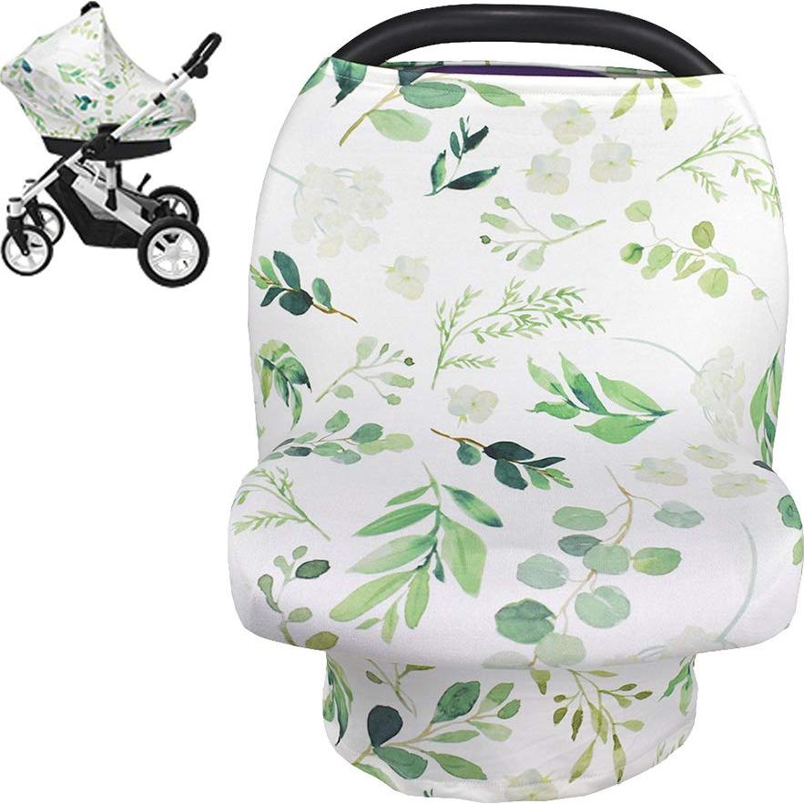 Cubierta de Lactancia Rquite Verde Hoja Multiusos 72x70cm