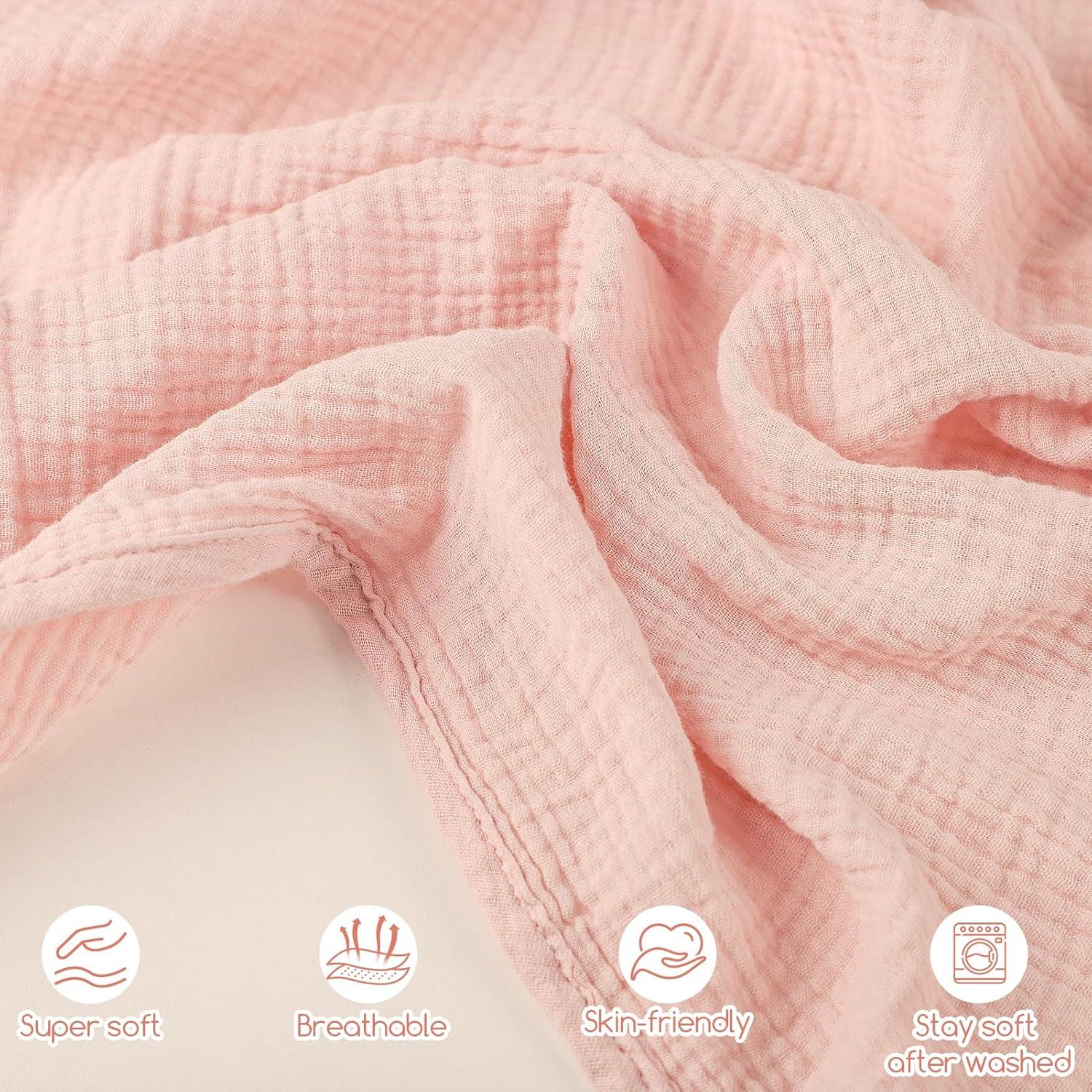 Cubierta de Asiento de Auto Muselina Rosa Bebés 119x91 cm