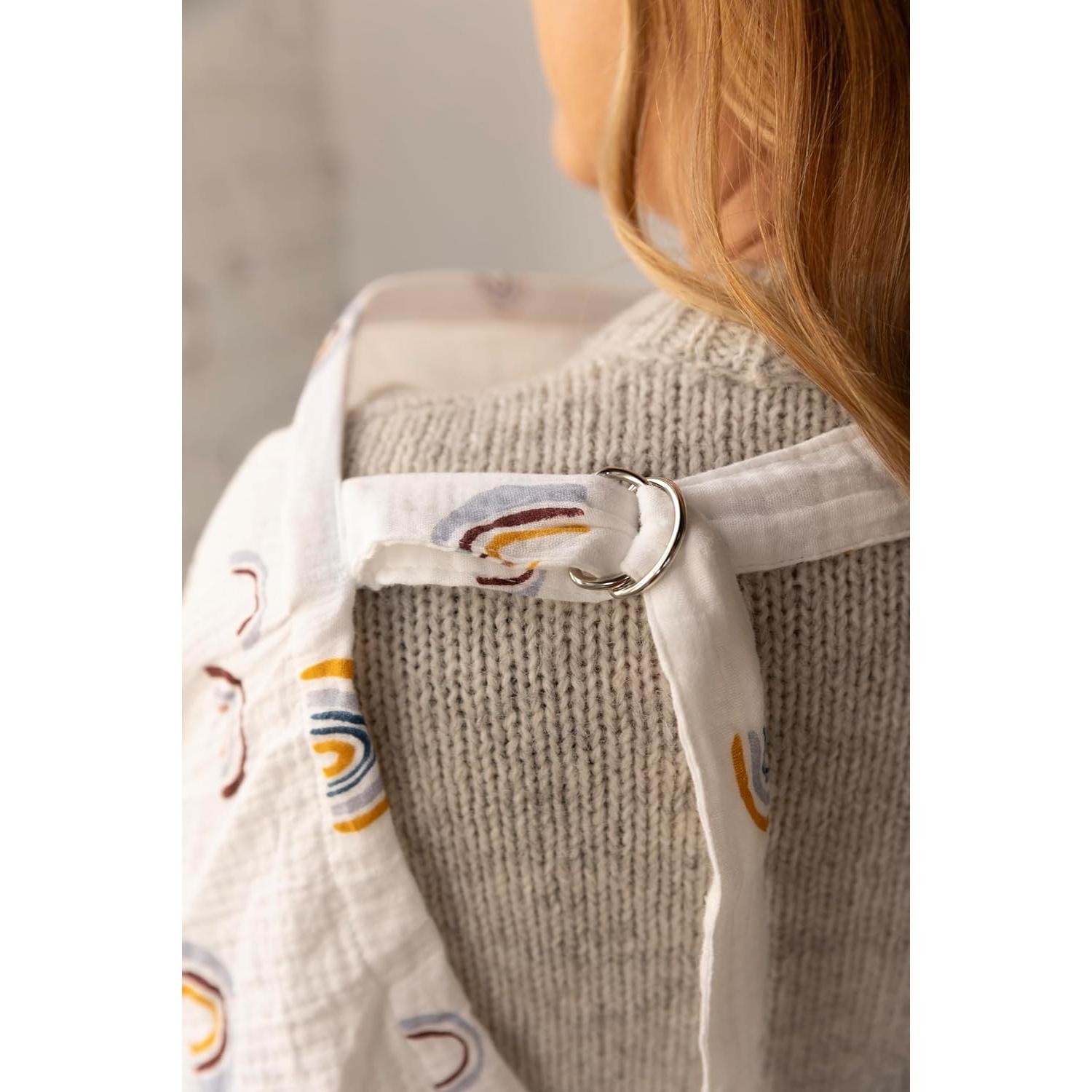 Cubierta de Lactancia Muselina 100% Algodón Arcoíris