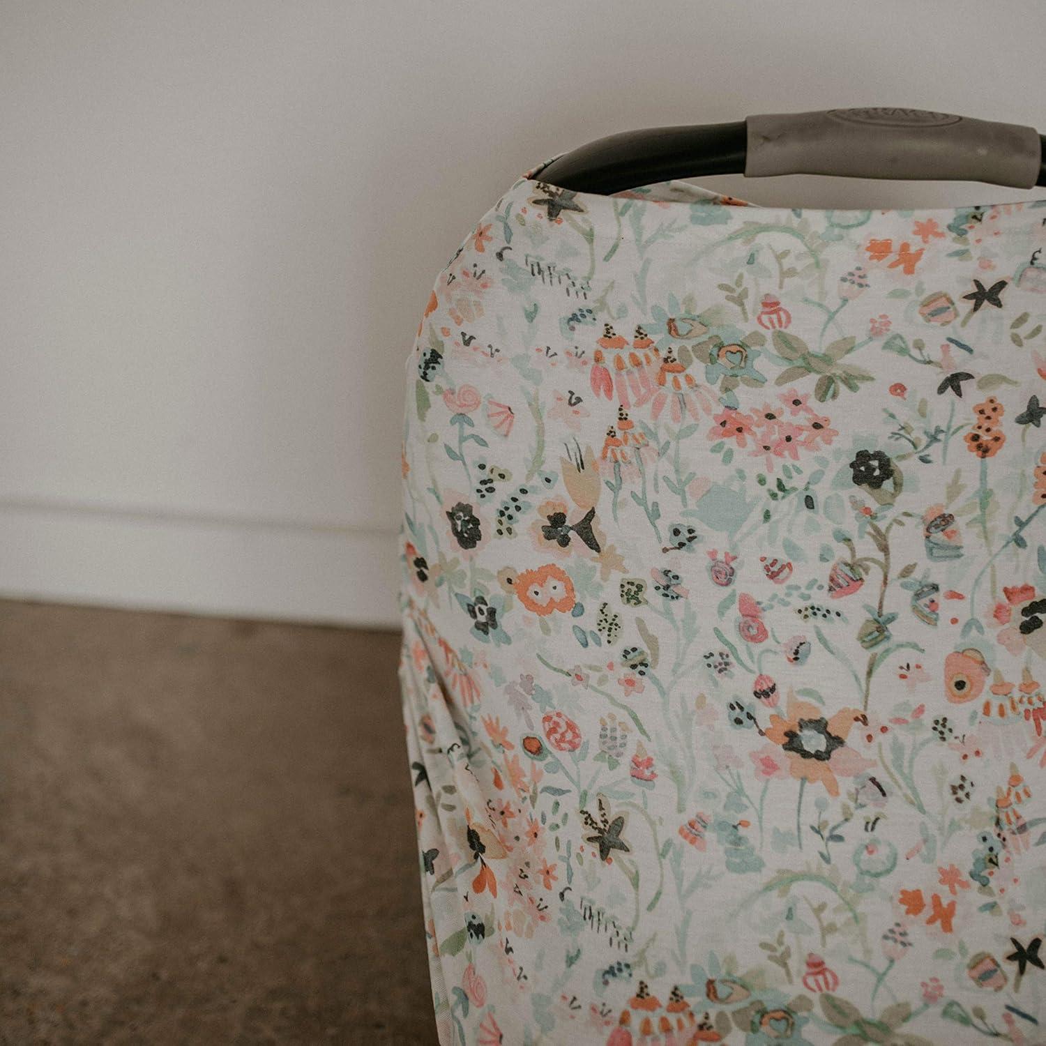 Cubierta 4 en 1 Parker Baby Bloom - Asiento de auto, lactancia