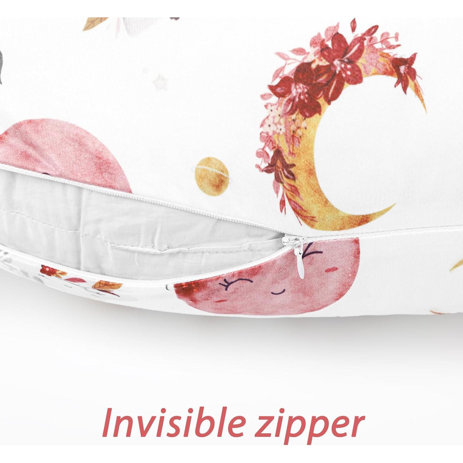 Funda de Almohada de Lactancia Jundetye Luna Estrella Suave