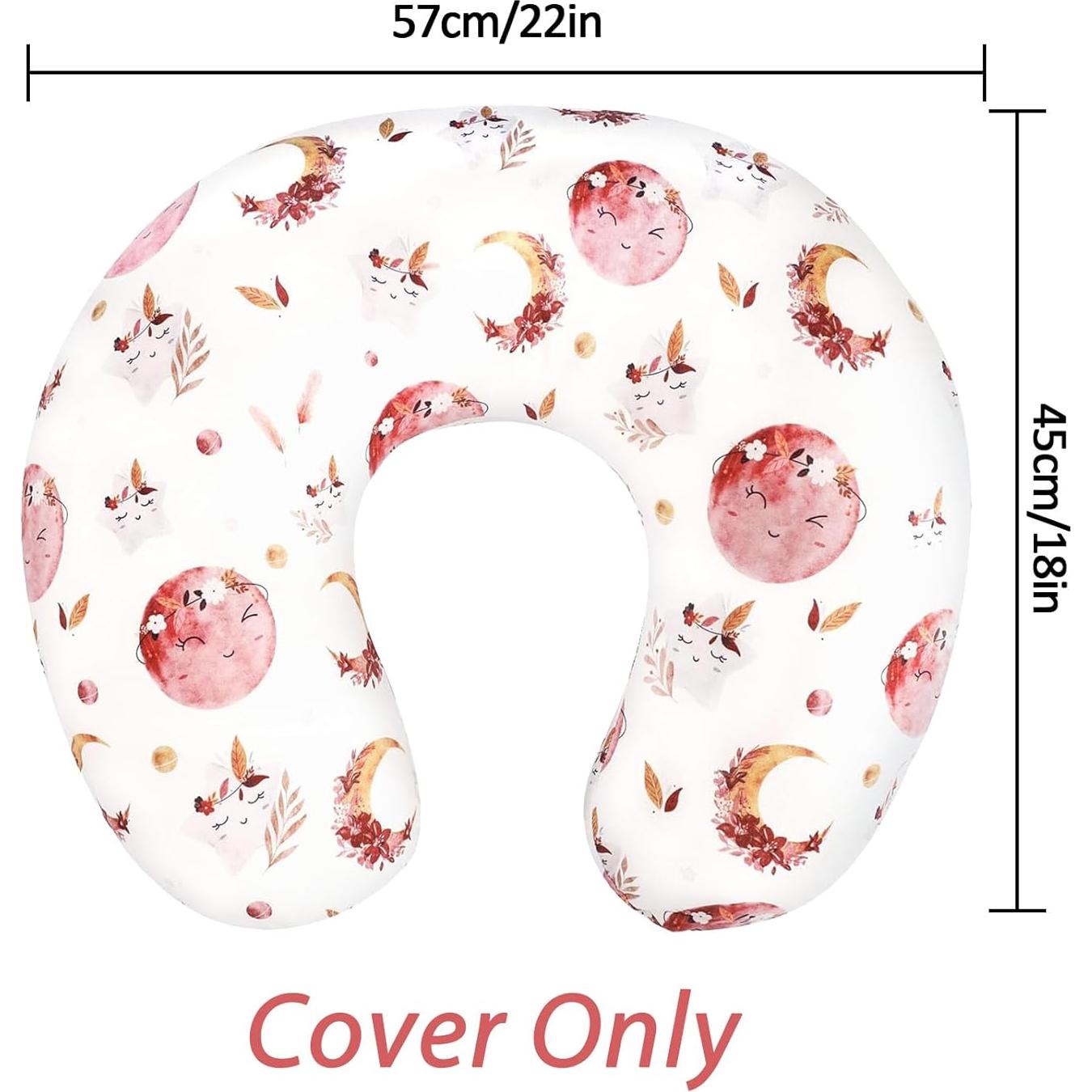 Funda de Almohada de Lactancia Jundetye Luna Estrella Suave