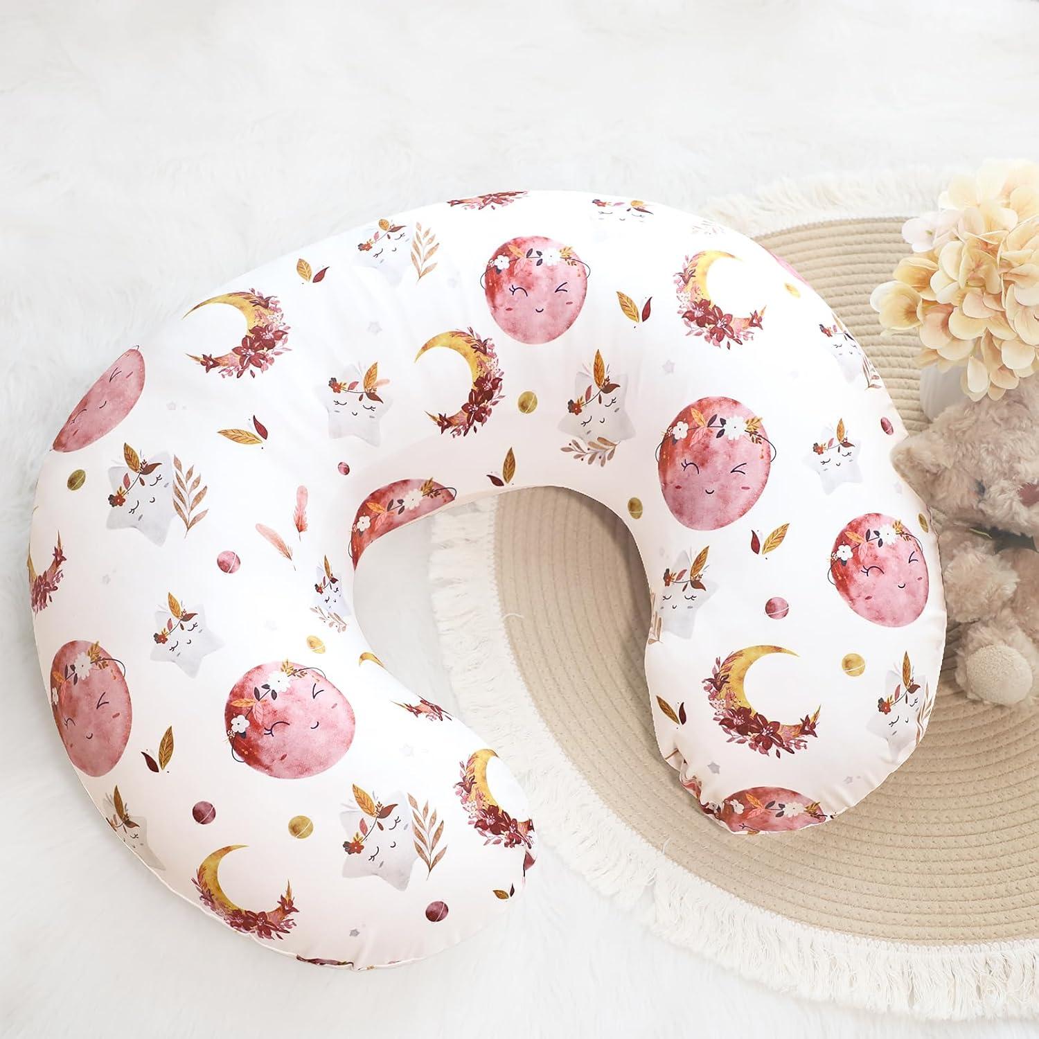 Funda de Almohada de Lactancia Jundetye Luna Estrella Suave