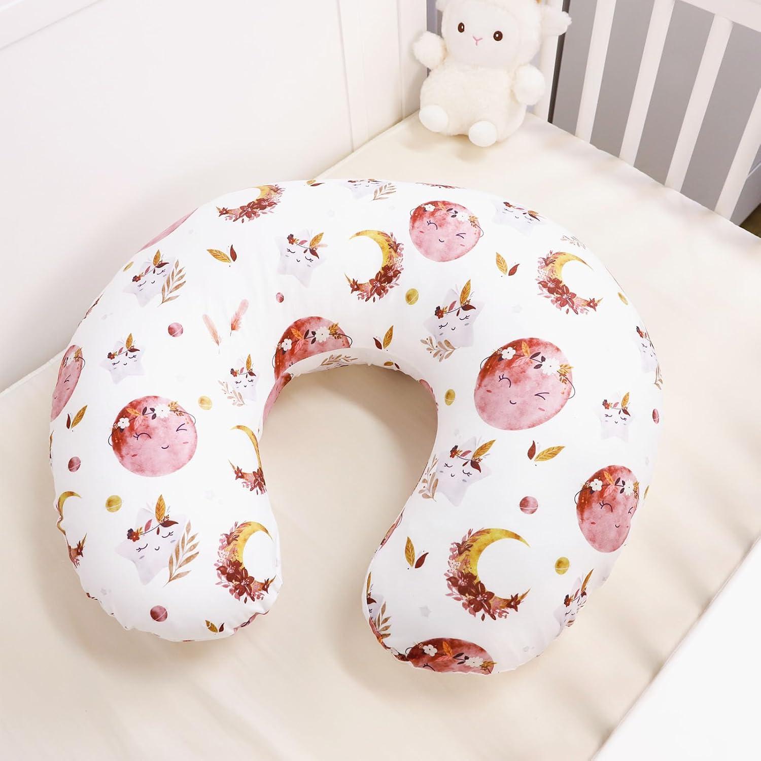 Funda de Almohada de Lactancia Jundetye Luna Estrella Suave