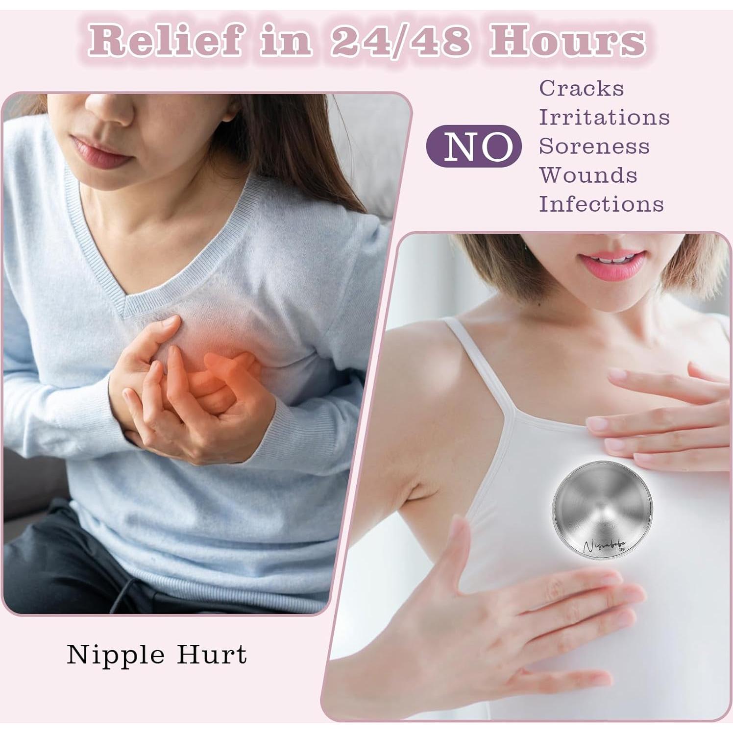 Copas de Lactancia Nisxabebe de Plata Trilaminada - Tamaño Estándar