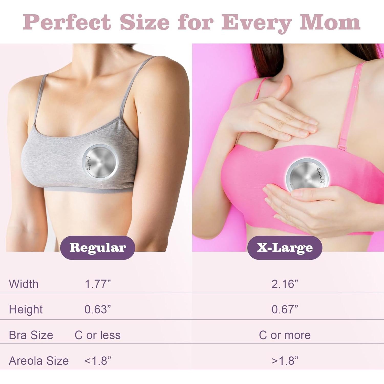 Copas de Lactancia Nisxabebe de Plata Trilaminada - Tamaño Estándar