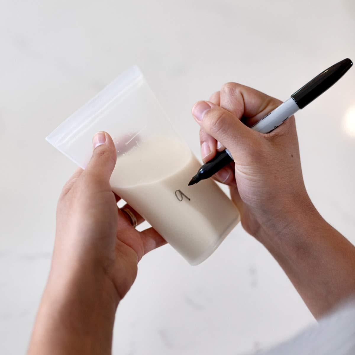 Conjunto de 6 Bolsas de Almacenamiento de Leche Materna Zip Top