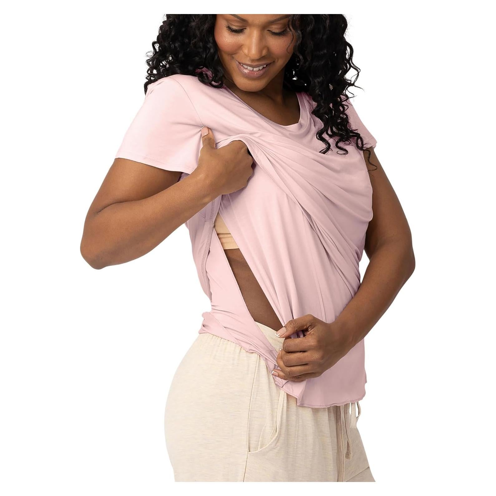 Camiseta de Maternidad y Lactancia Kindred Bravely 1X Rosa