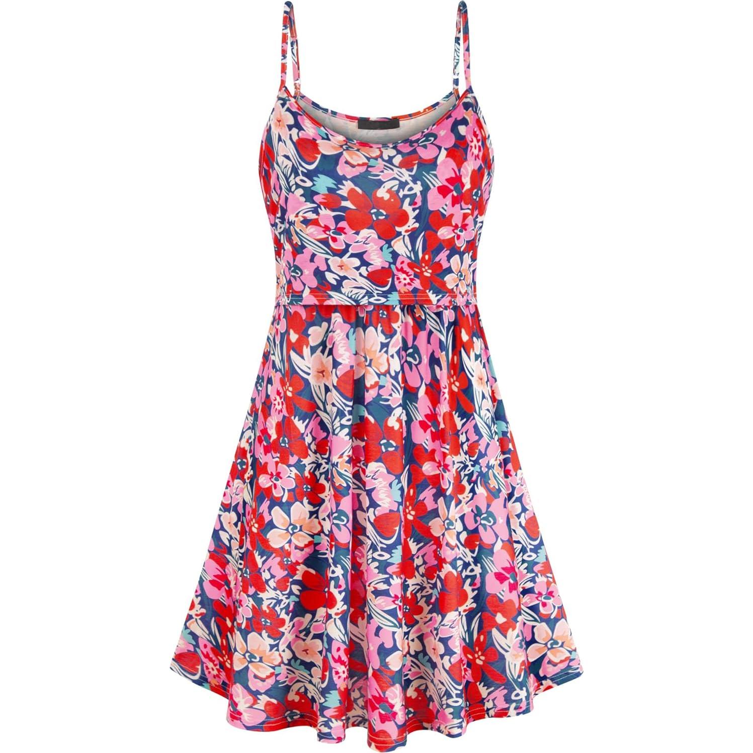 Vestido de Maternidad Floral Rosa para Lactancia - Talla Grande