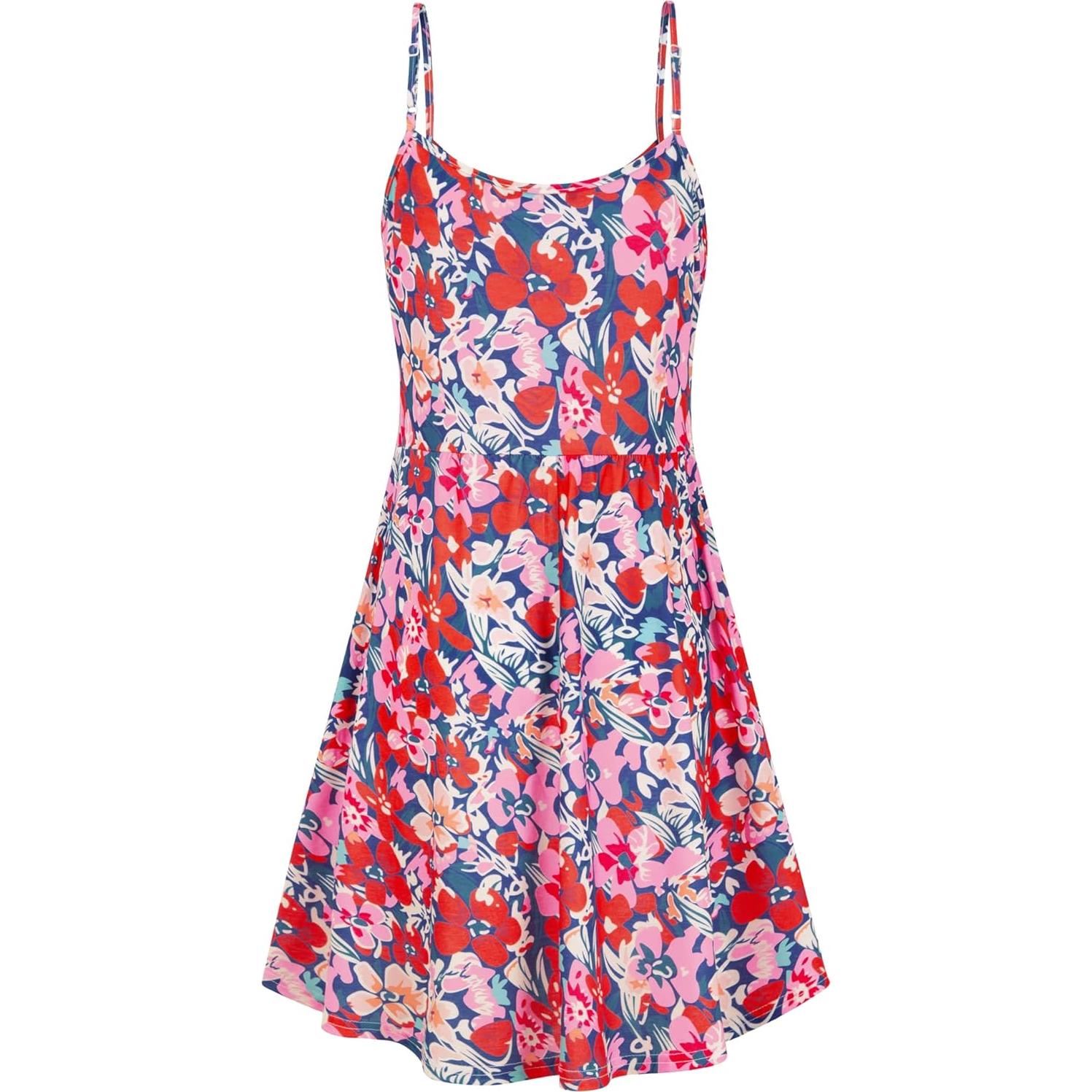 Vestido de Maternidad Floral Rosa para Lactancia - Talla Grande