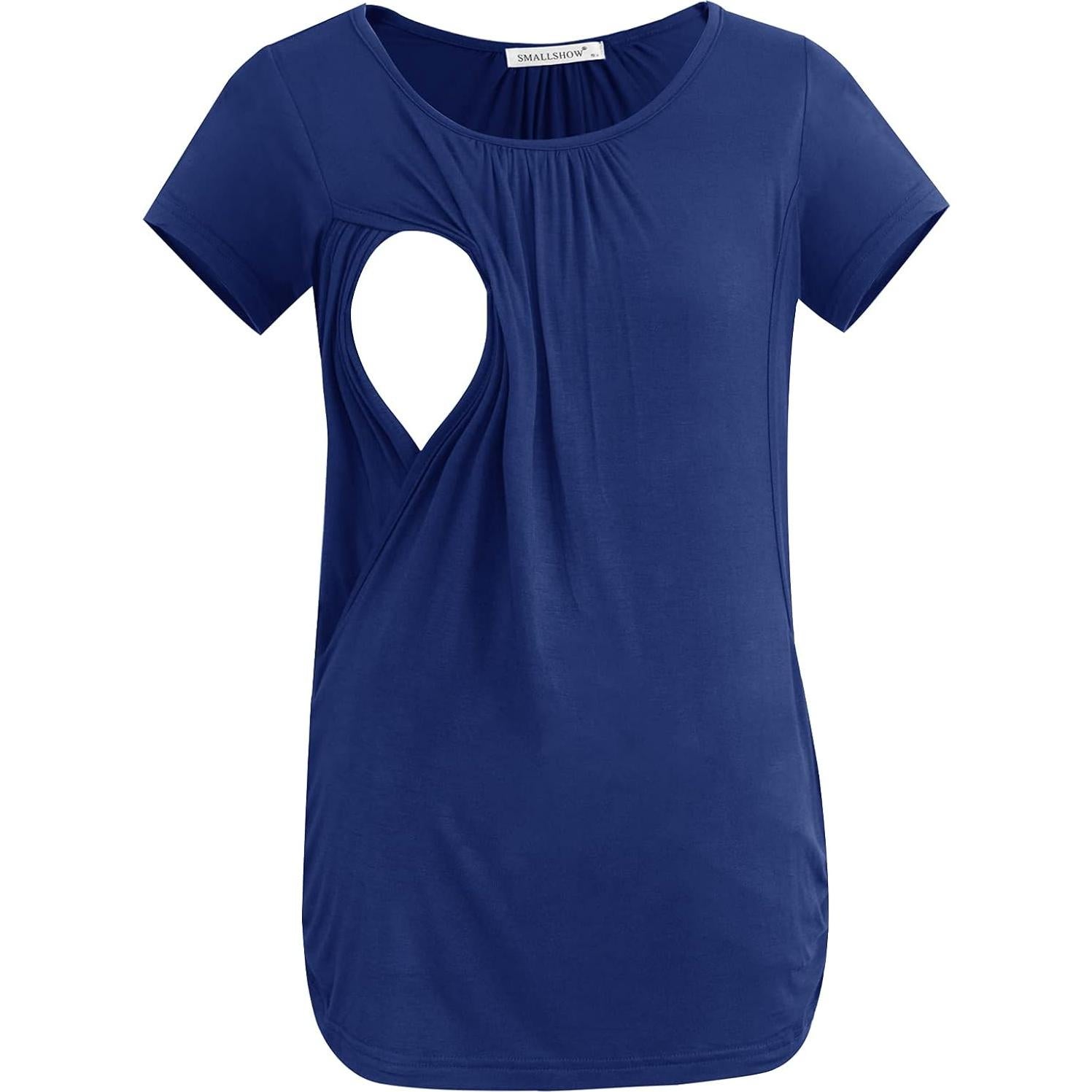 Camisetas de Lactancia para Mujeres Smallshow 3-Pack Manga Corta