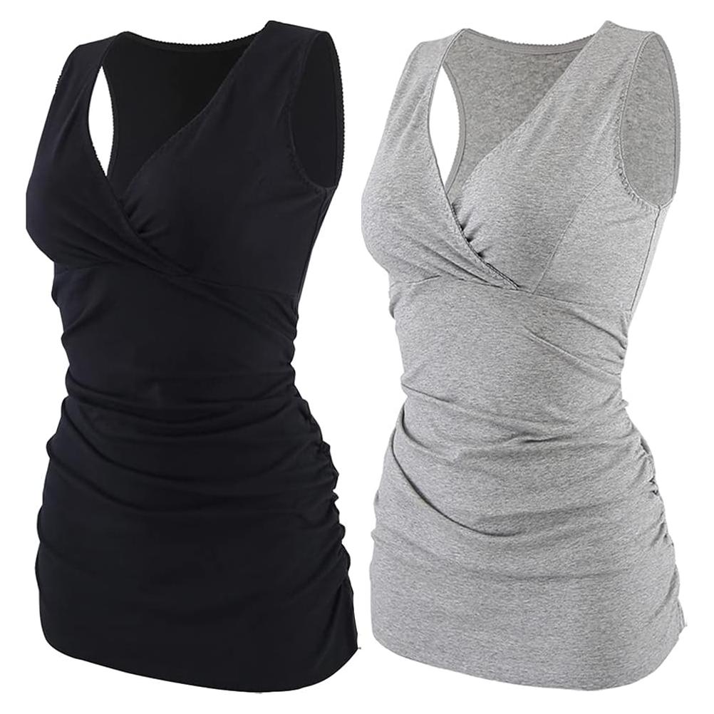 Top de Lactancia COLOMI para Mujeres - Camiseta Pijama Mediana