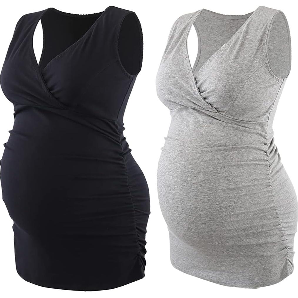 Top de Lactancia COLOMI para Mujeres - Camiseta Pijama Mediana