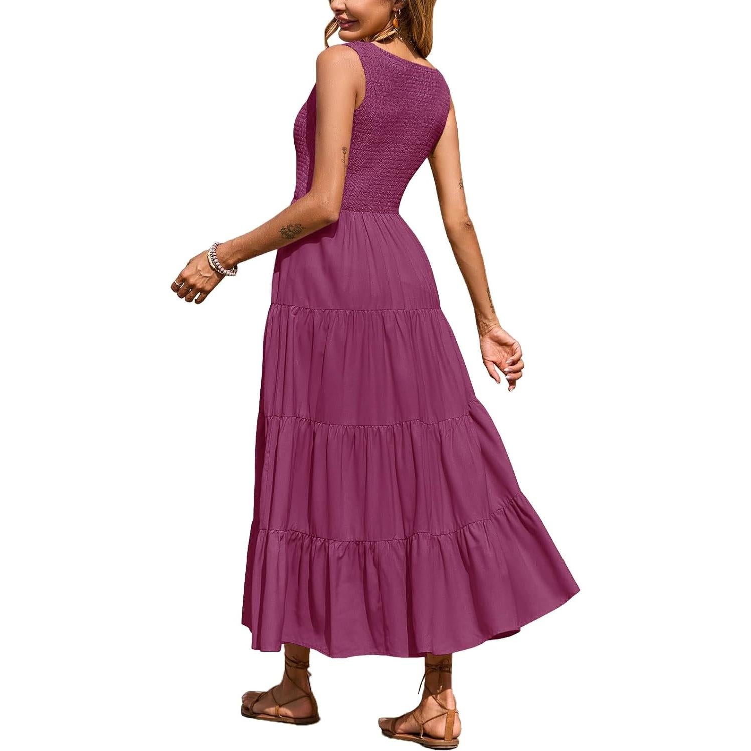 Vestido Maxi de Lactancia CzzzyL para Mujeres Violeta