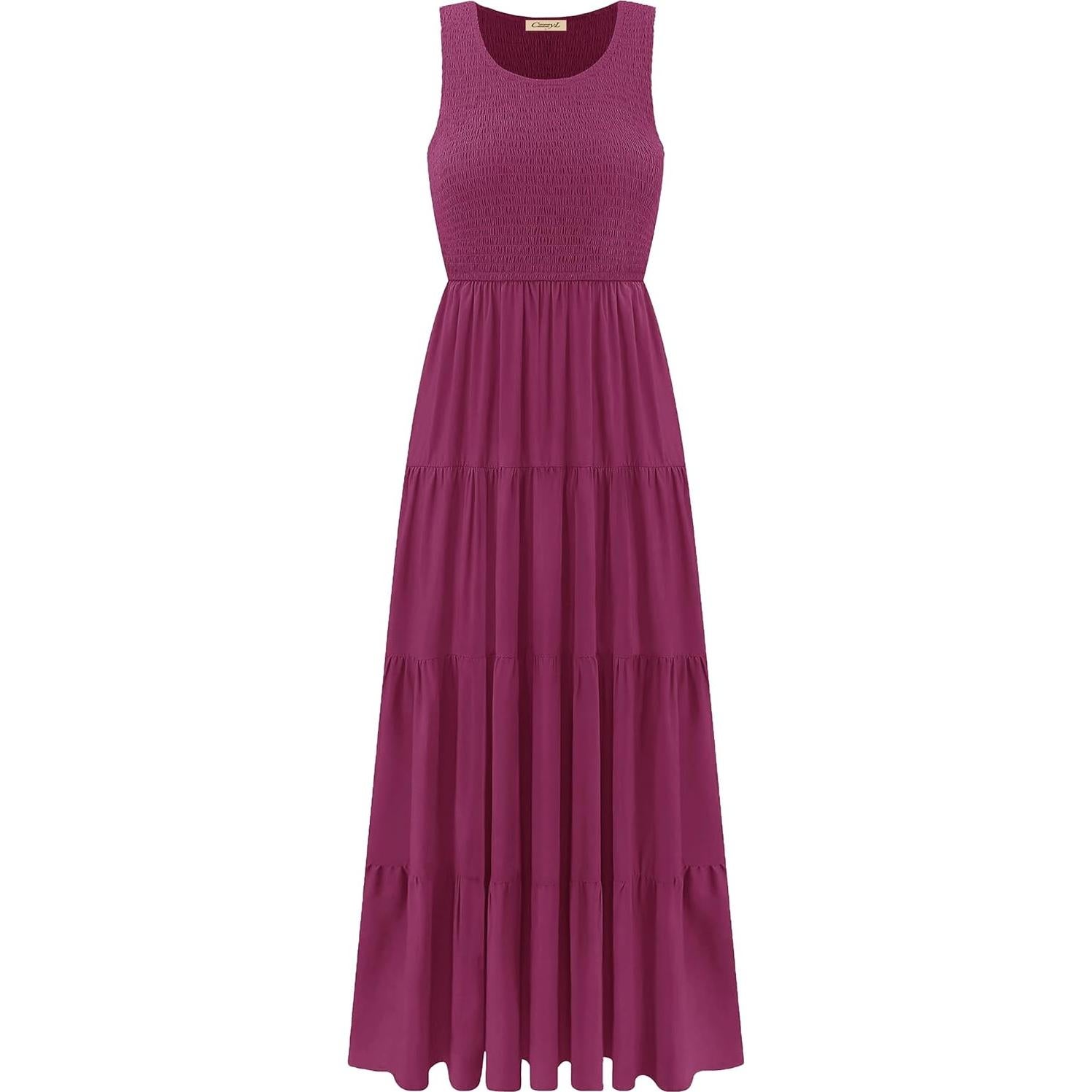 Vestido Maxi de Lactancia CzzzyL para Mujeres Violeta