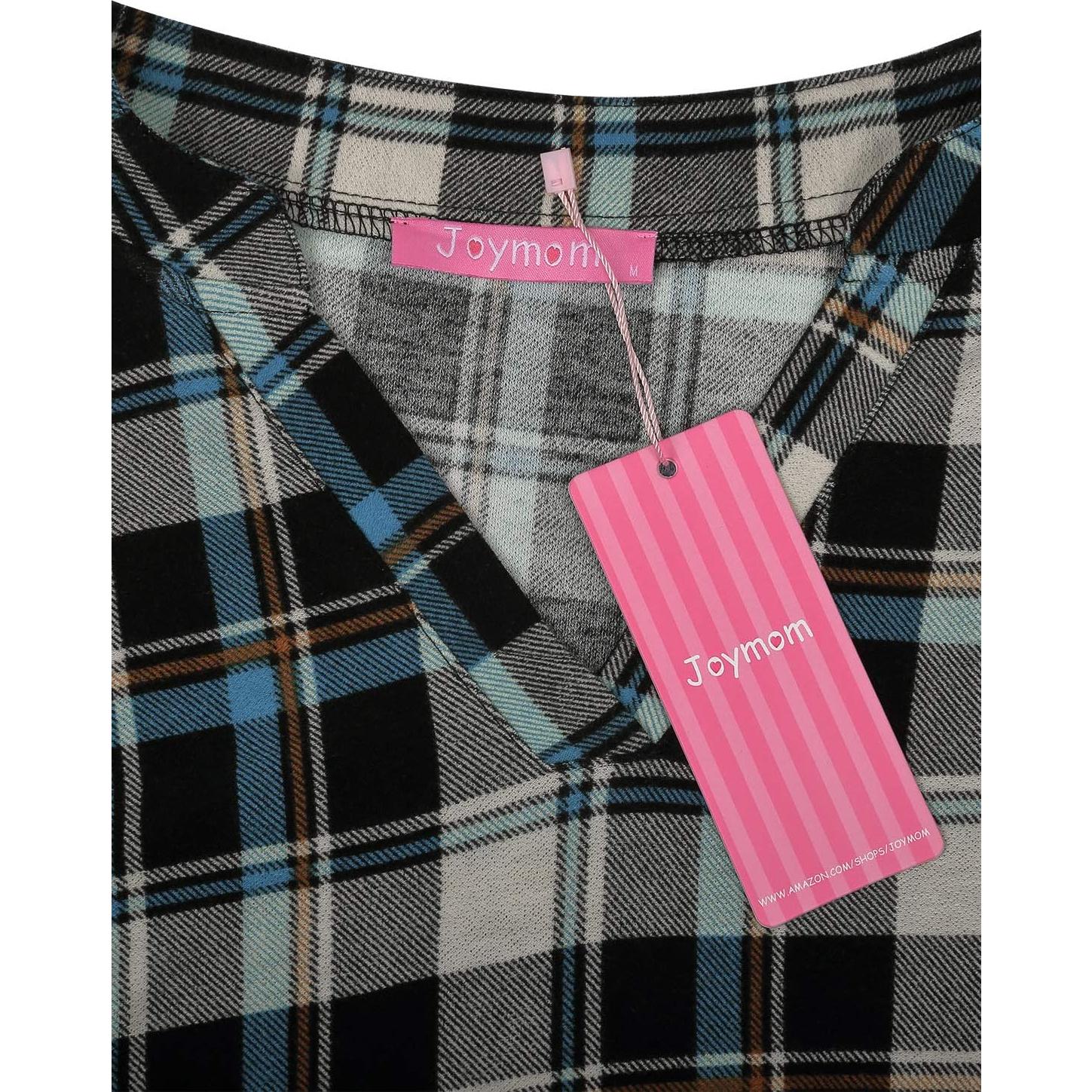 Blusa de Lactancia Joymom Manga Larga Cuello en V Azul Negra