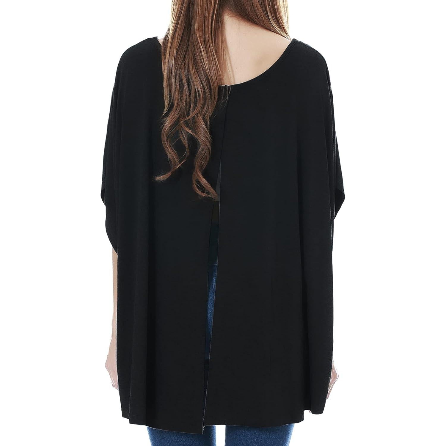 Poncho de Lactancia para Mujeres Smallshow - Talla Única Negro