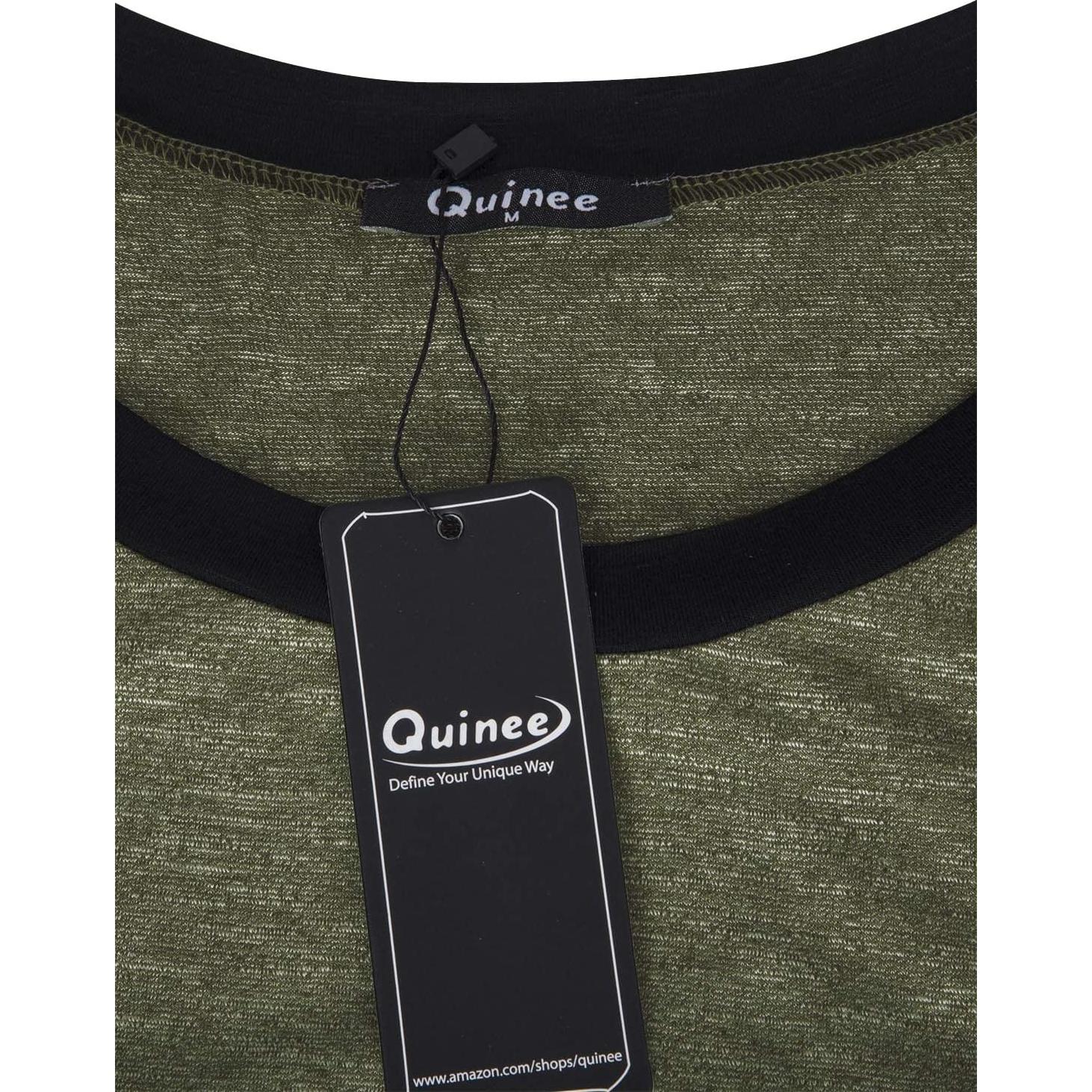 Camiseta de Maternidad Quinee Raglan para Lactancia Verde 2 XXL