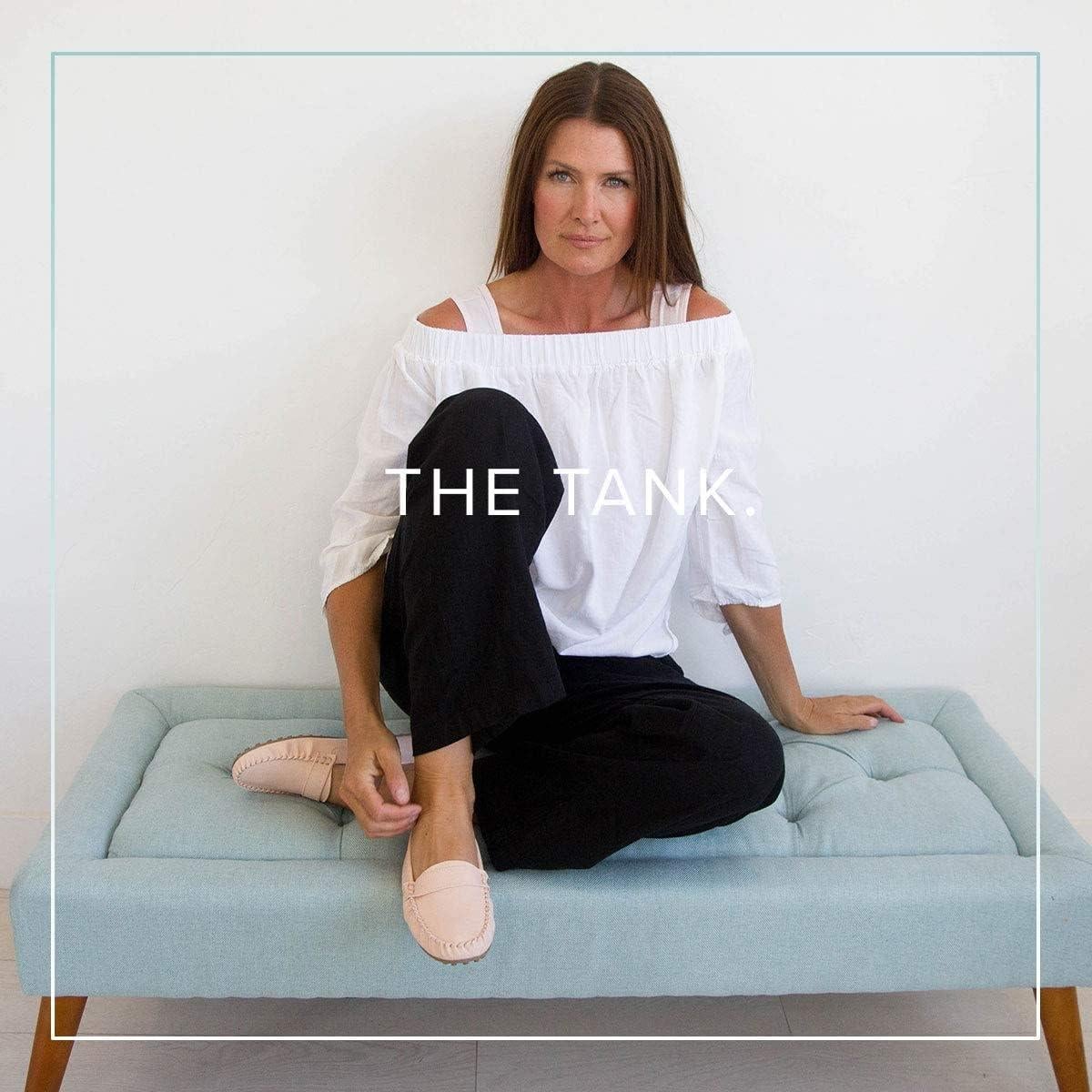 Camiseta sin mangas Halftee para mujeres y adolescentes 1X Blanca