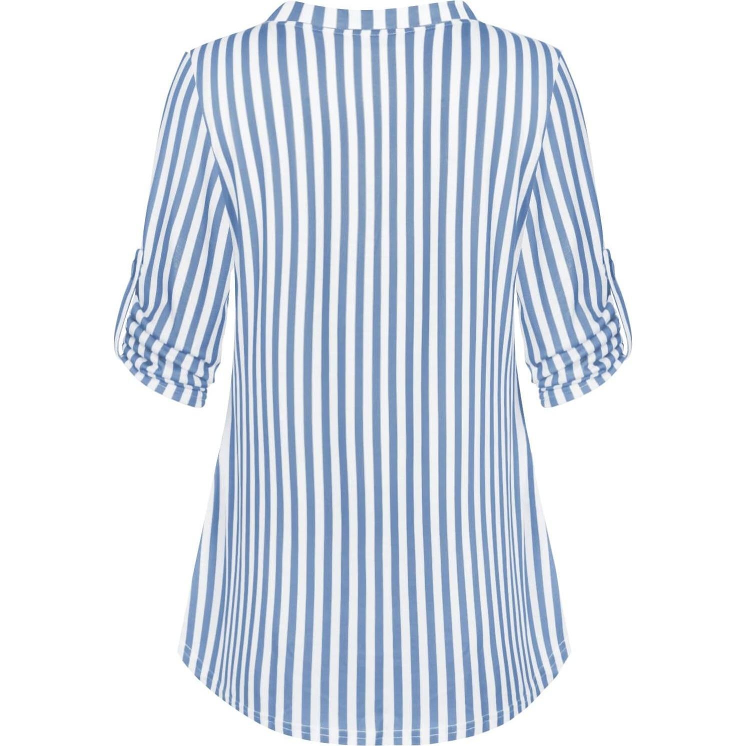 Camiseta de Lactancia Manga Larga Mujer H9916 Azul