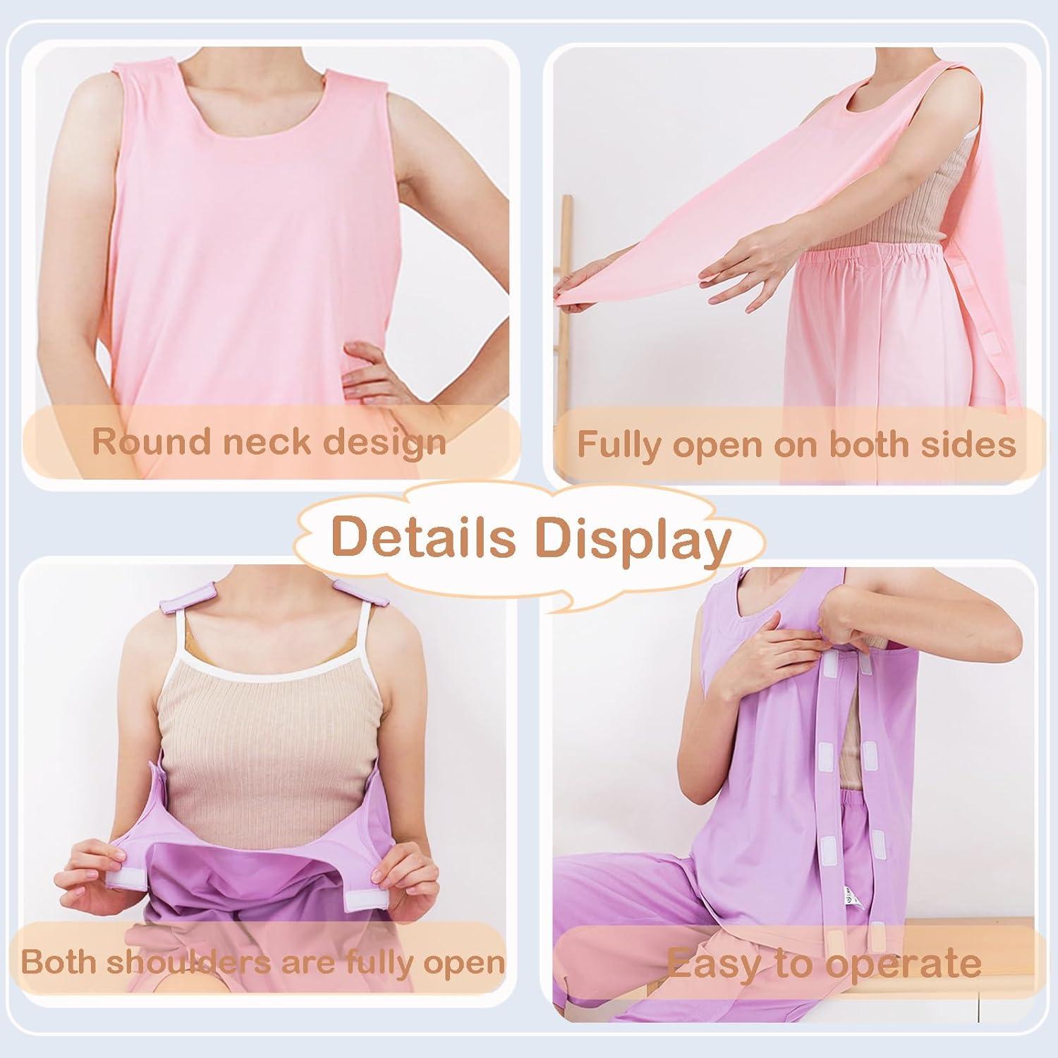 Camiseta Postquirúrgica para Mujeres AUSTYLCO Rosa Mediana