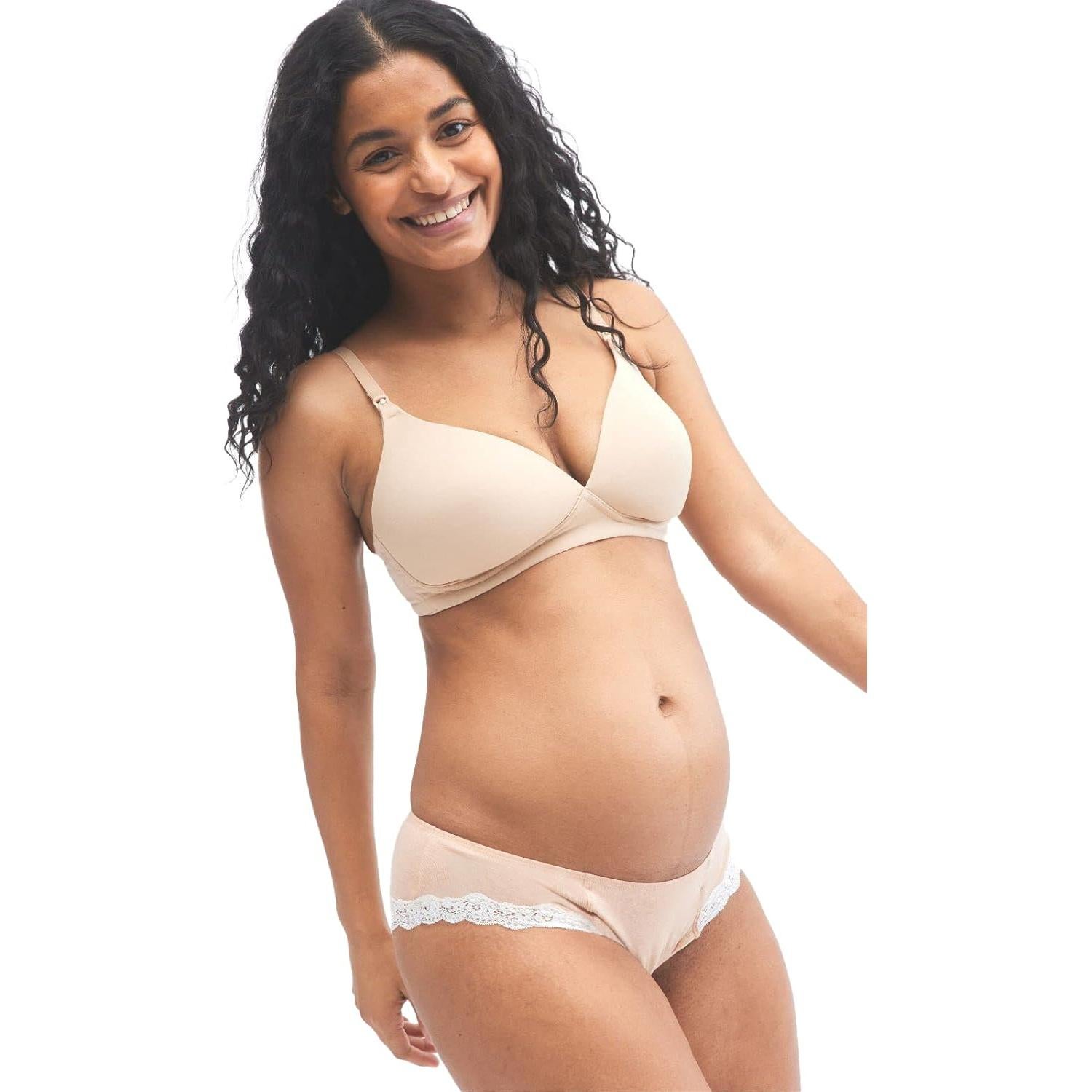Sostén de Maternidad y Lactancia Sin Aros Motherhood 36D Nude