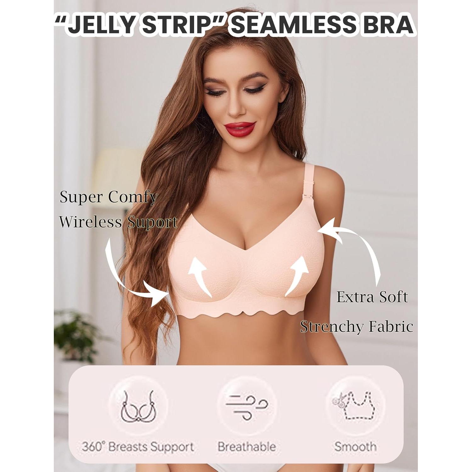 Sostén de Lactancia Avidlove Sin Costuras Ultra Confort Mediano Albaricoque