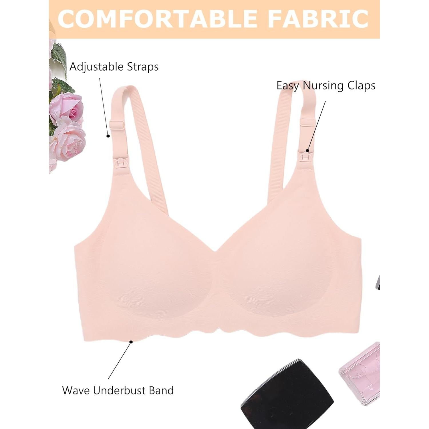 Sostén de Lactancia Avidlove Sin Costuras Ultra Confort Mediano Albaricoque