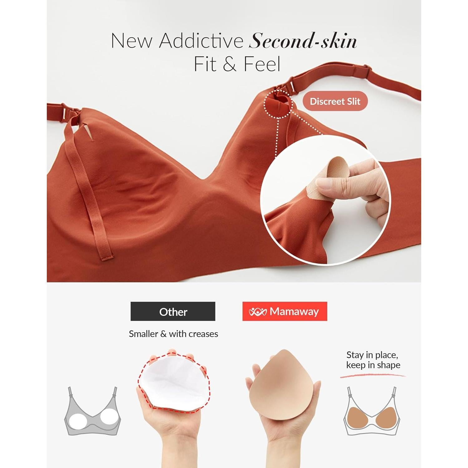 Sujetador de Lactancia Mamaway Silky Seamless Lila XL