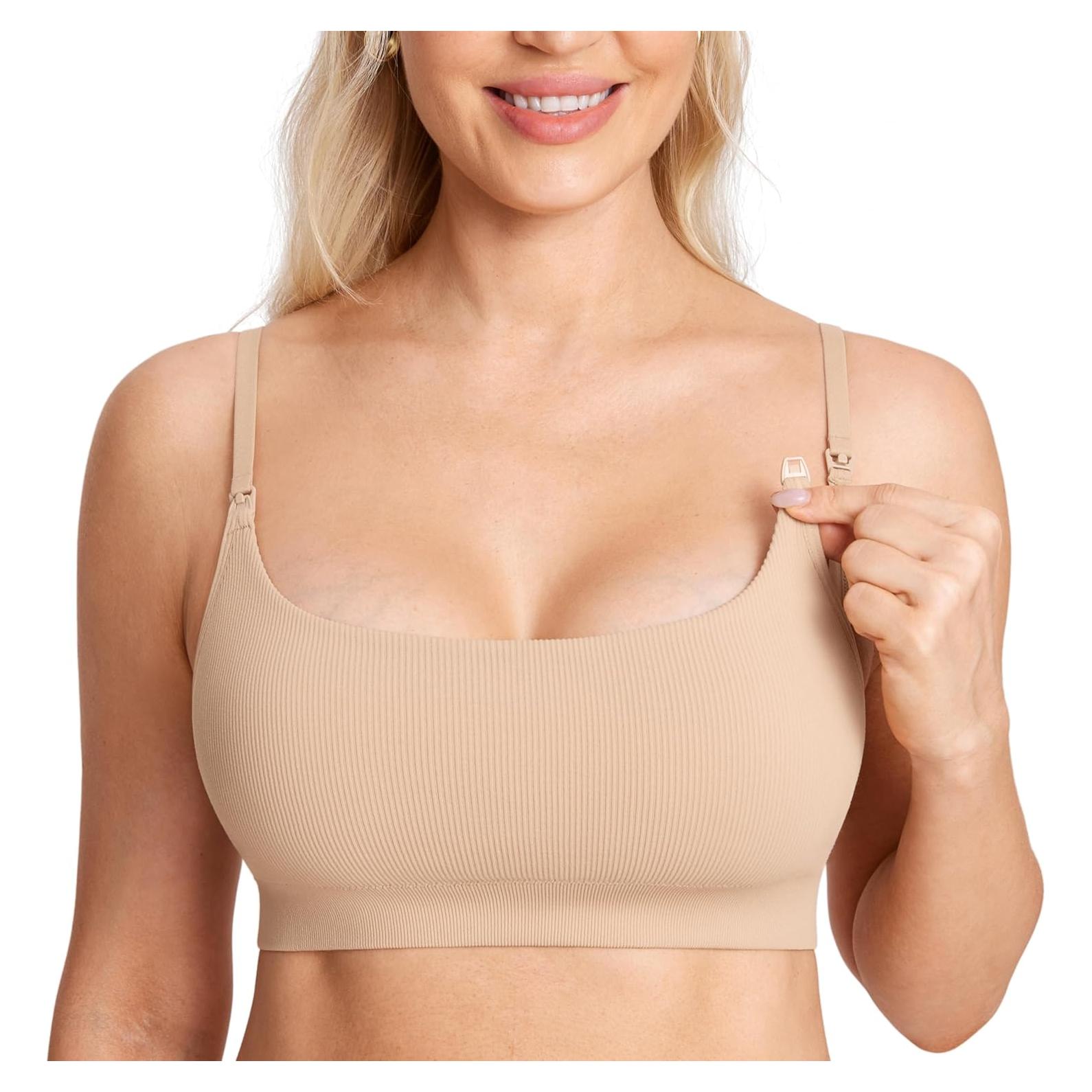 Sujetador de Lactancia CALVENA Sin Aros X-Large Beige