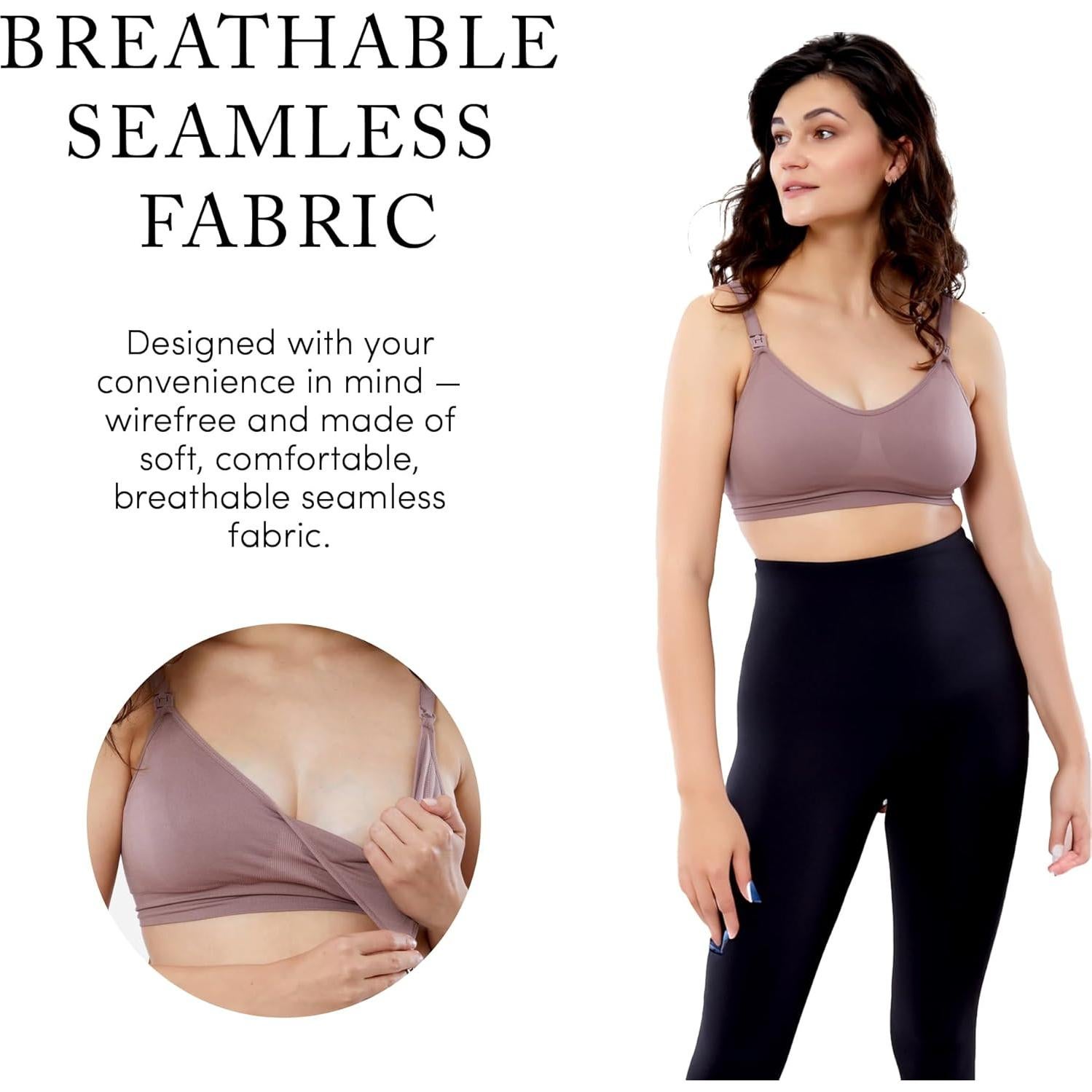 Sostén de Lactancia y Extracción Ingrid & Isabel Basics - Manos Libres, Suave y Cómodo