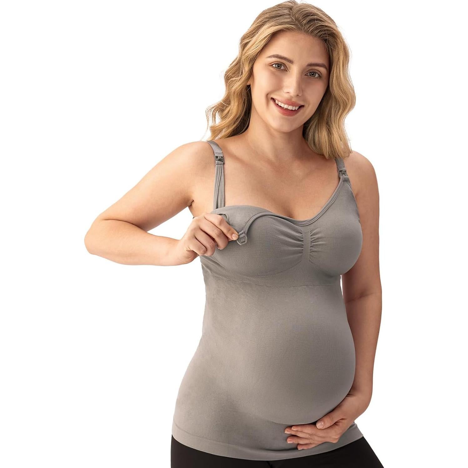 Tank Tops de Lactancia Angelhood - Cami Maternidad Sin Costuras